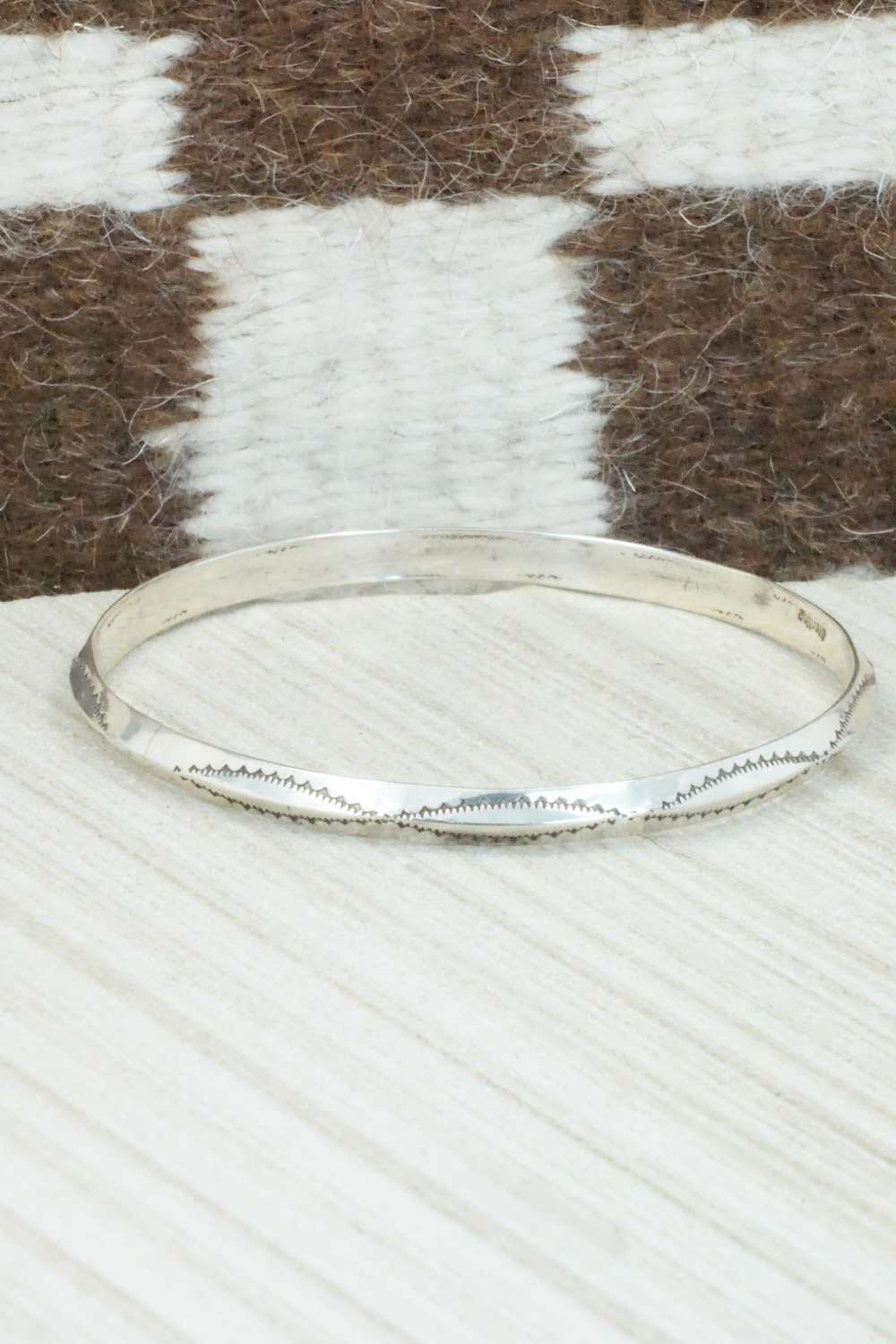 Sterling Silver Bangle Cuff - Elaine Tahe