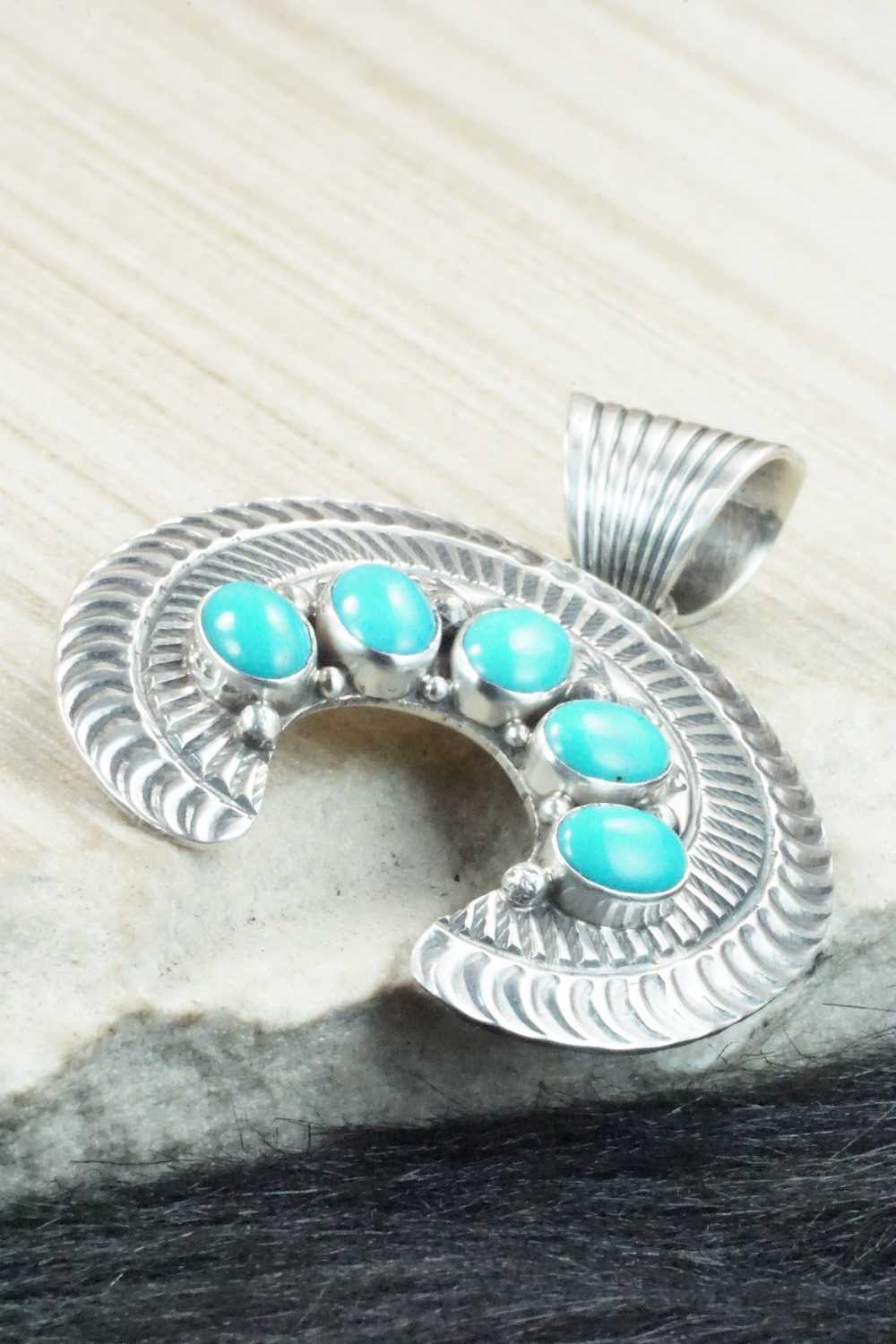 Turquoise & Sterling Silver Pendant - Mary Ann Spencer