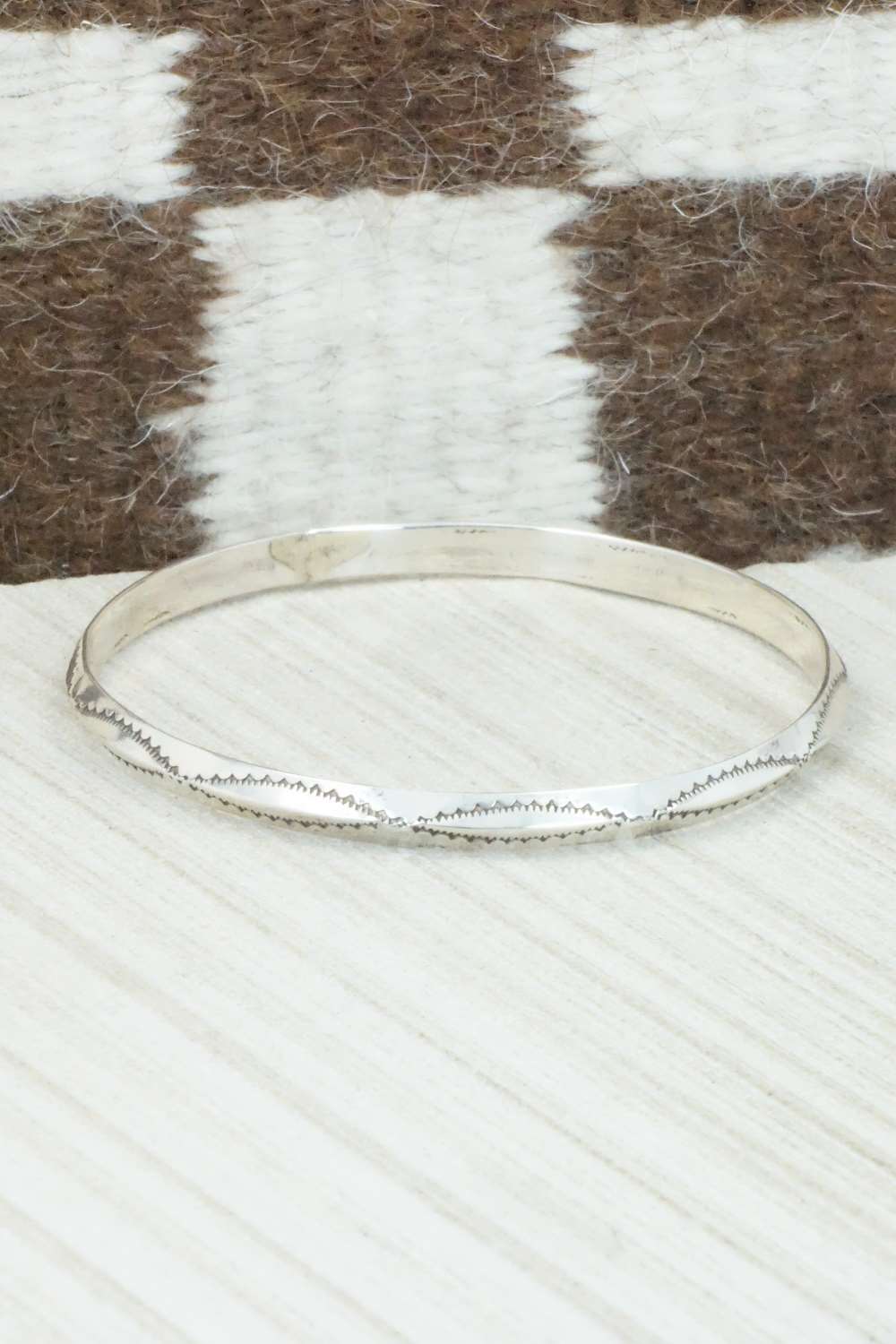 Sterling Silver Bangle Cuff - Elaine Tahe