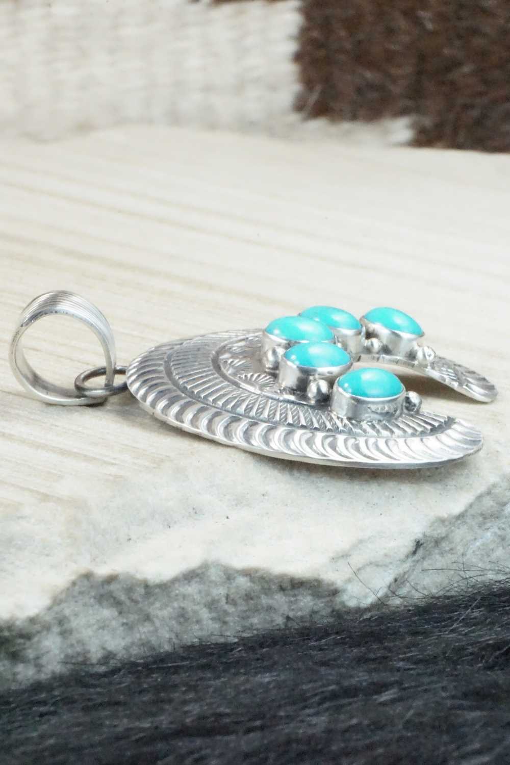 Turquoise & Sterling Silver Pendant - Mary Ann Spencer