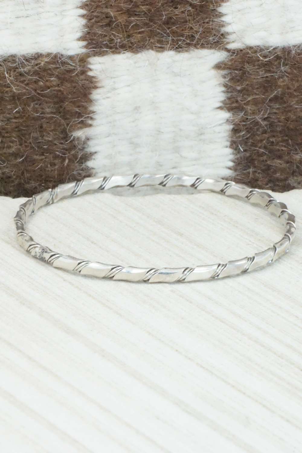 Sterling Silver Bangle Cuff - Elaine Tahe