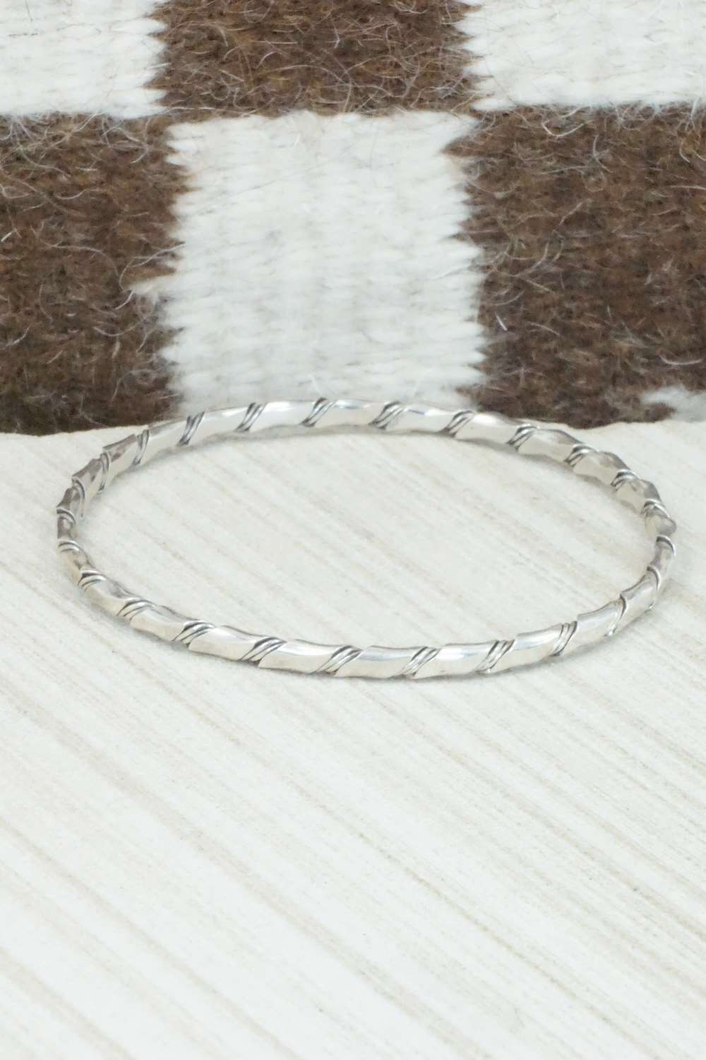 Sterling Silver Bangle Cuff - Elaine Tahe