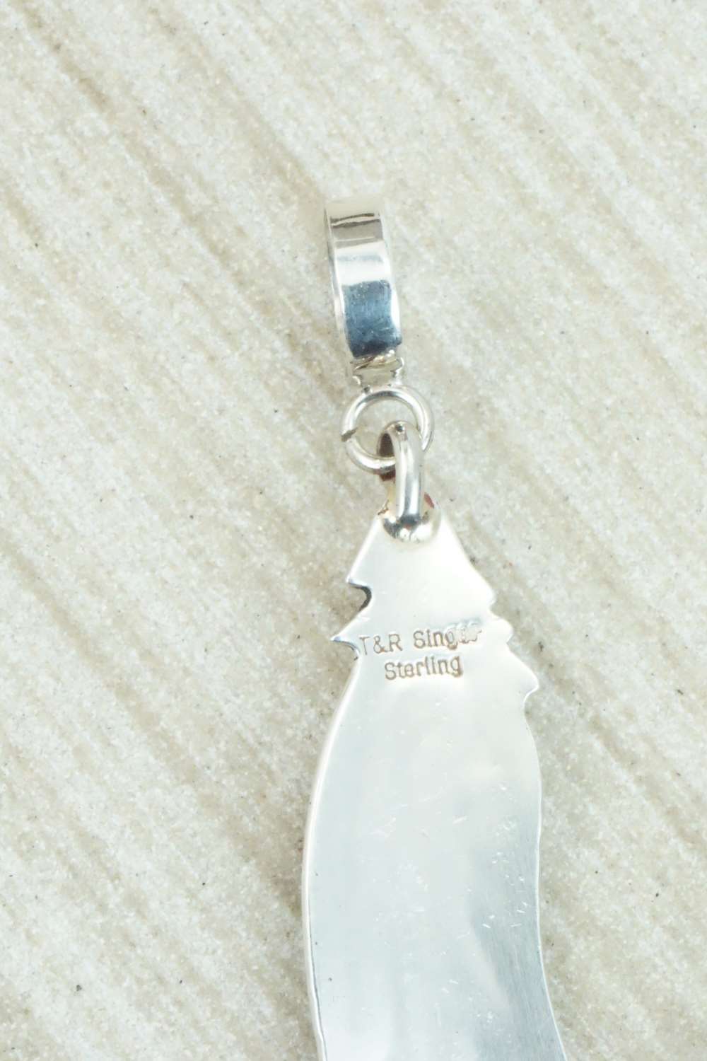 Turquoise & Sterling Silver Pendant - Rosita Singer