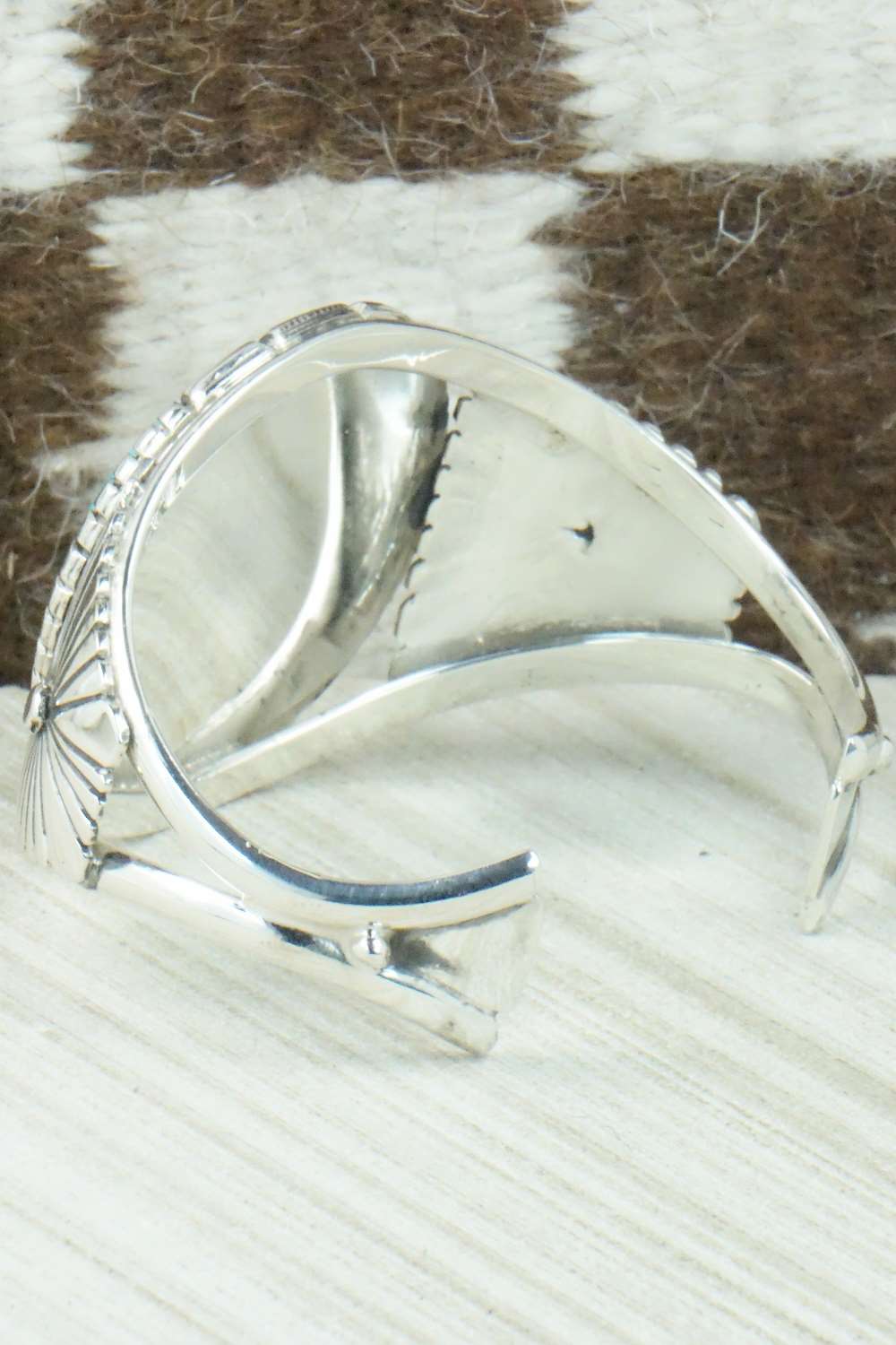 Turquoise & Sterling Silver Bracelet - Eddie Chaco