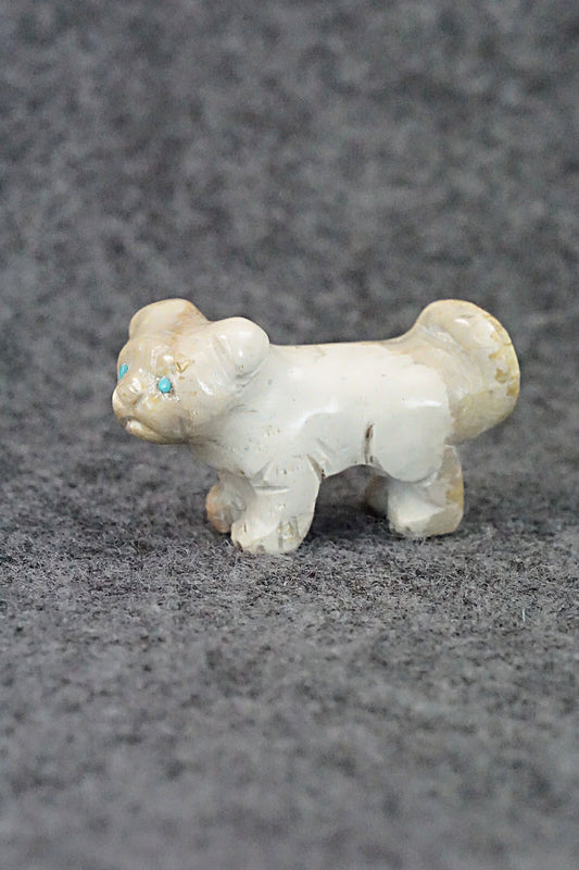 Dog Zuni Fetish Carving - Cody Nastacio