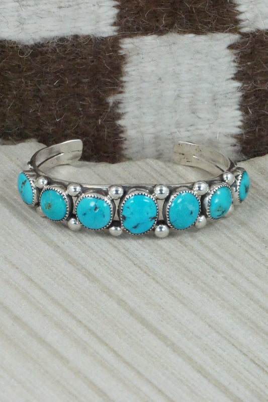 Turquoise & Sterling Silver Bracelet - Priscilla Reeder