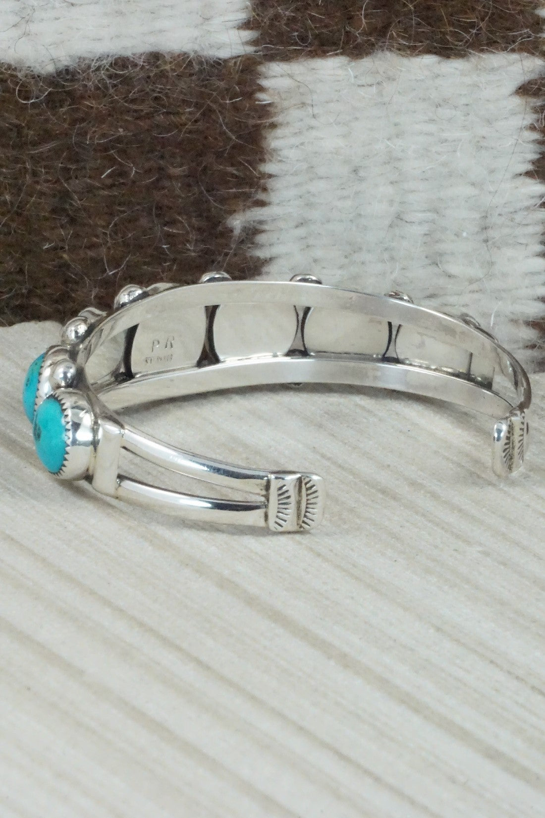 Turquoise & Sterling Silver Bracelet - Priscilla Reeder
