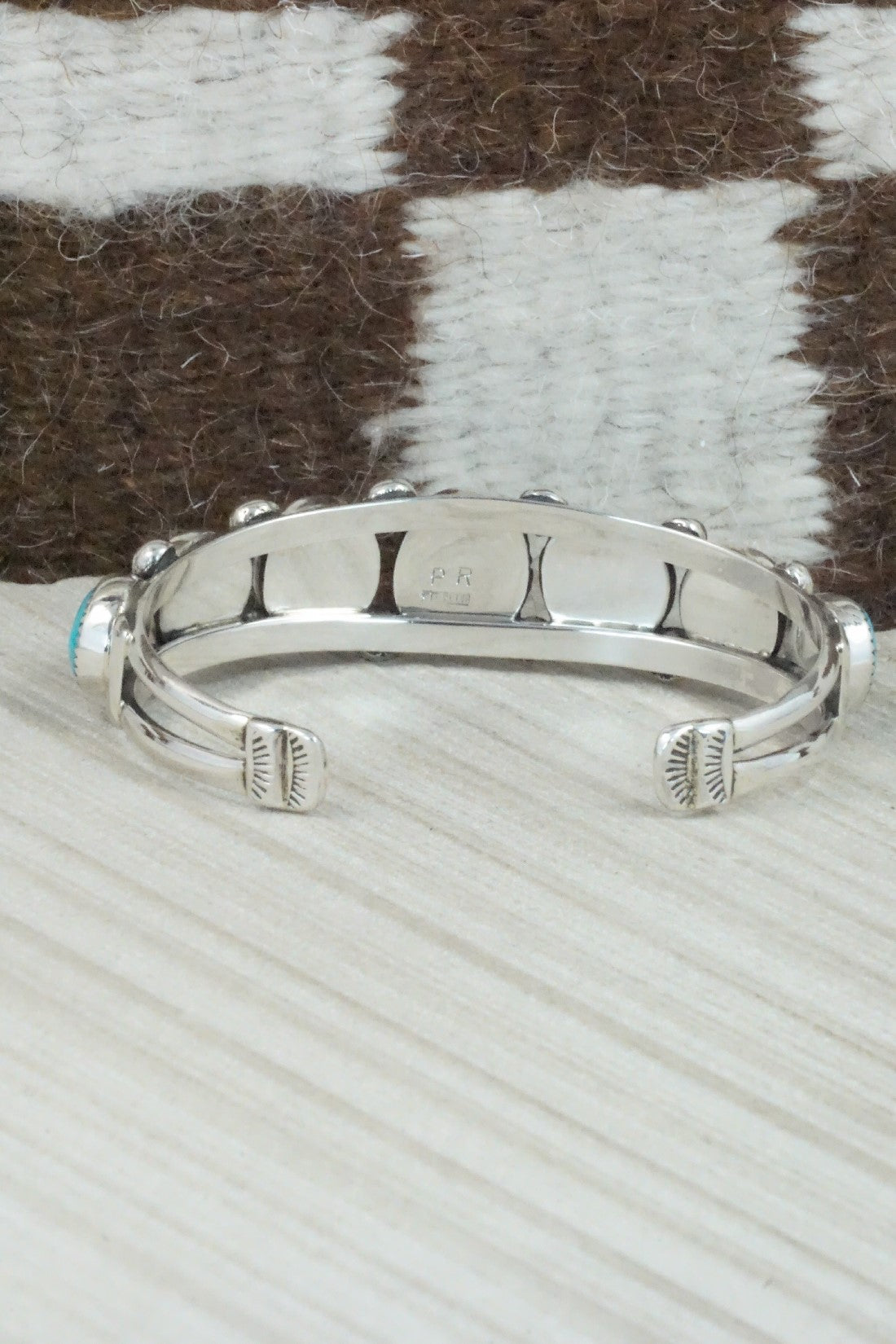 Turquoise & Sterling Silver Bracelet - Priscilla Reeder