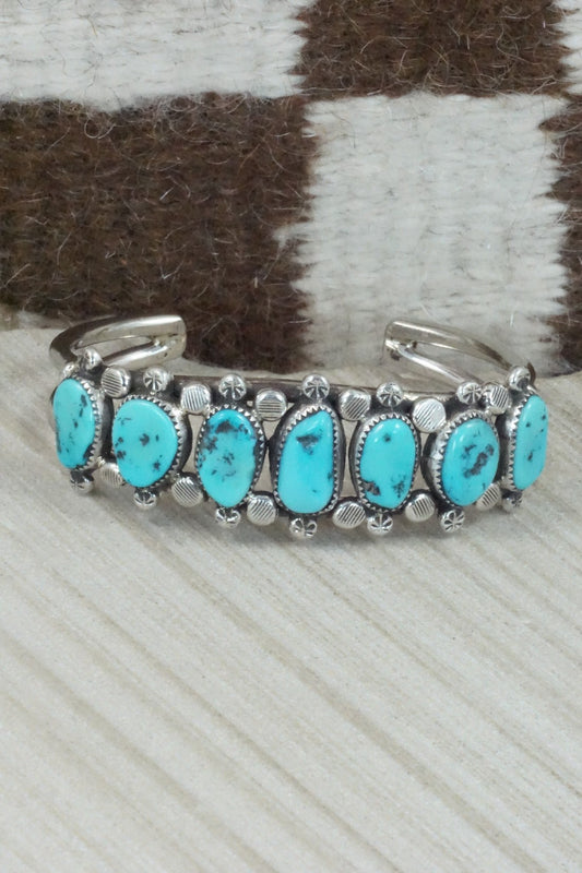 Turquoise & Sterling Silver Bracelet - Priscilla Reeder