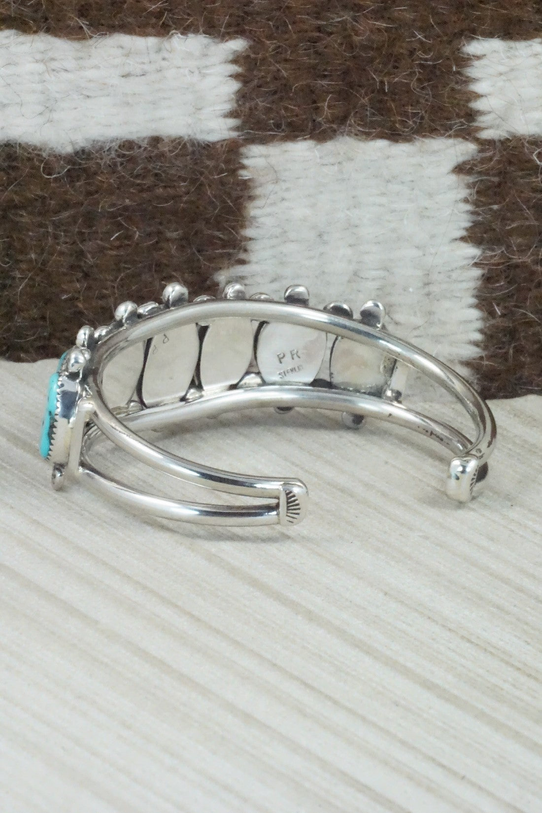 Turquoise & Sterling Silver Bracelet - Priscilla Reeder