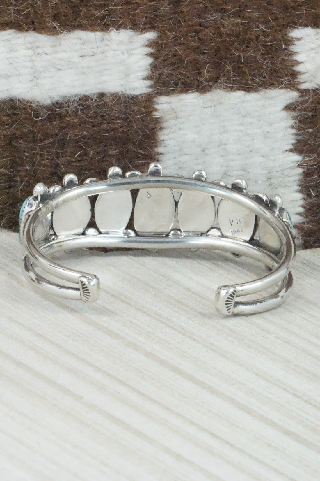 Turquoise & Sterling Silver Bracelet - Priscilla Reeder