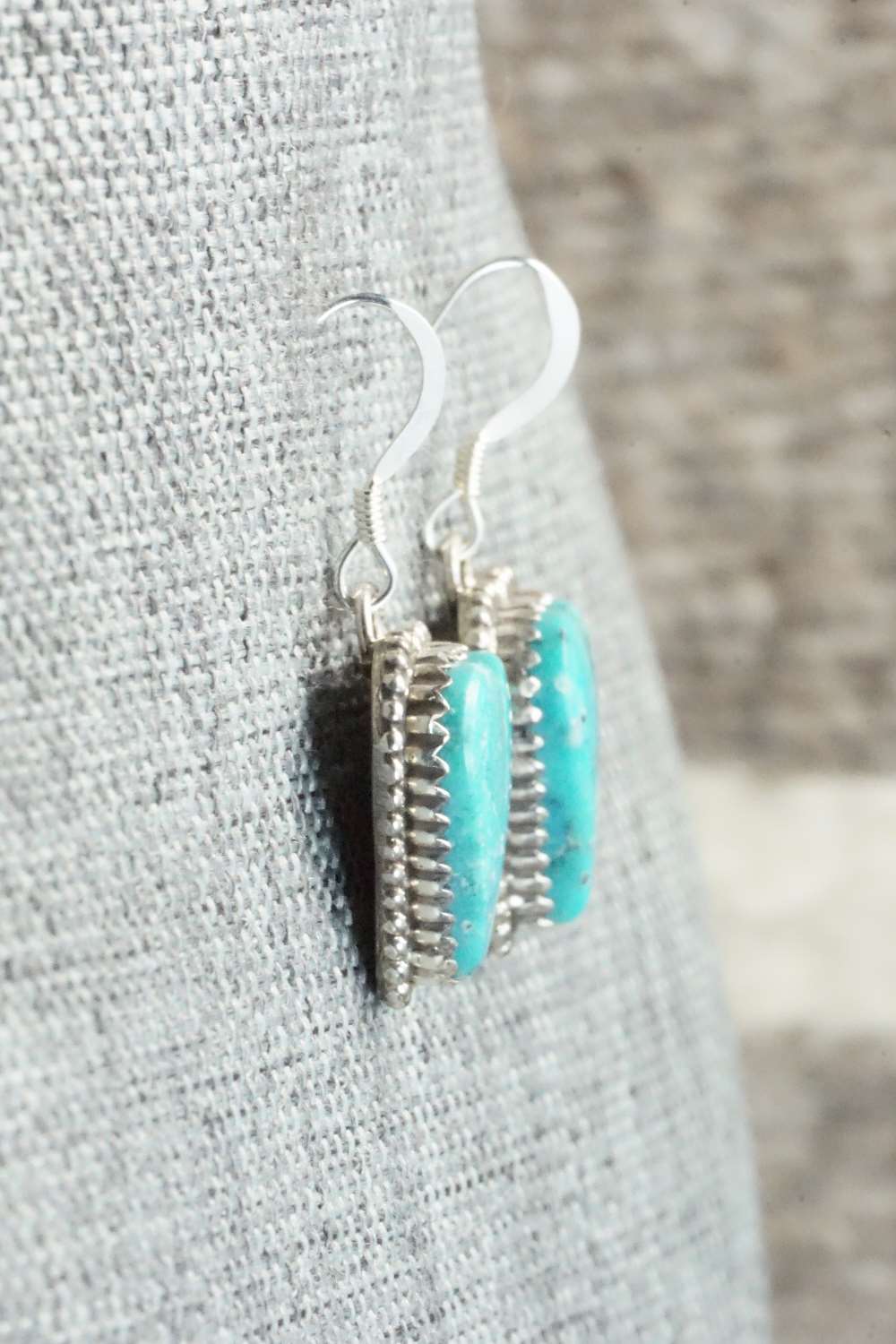 Turquoise & Sterling Silver Earrings - Daniel Benally