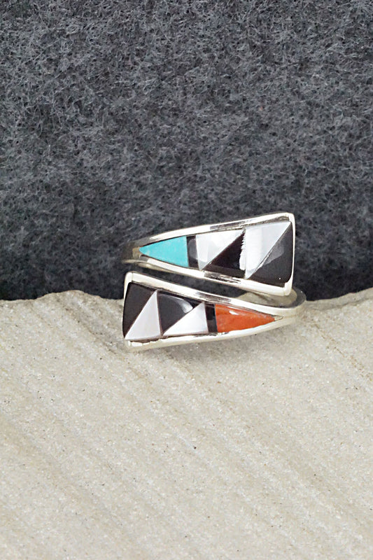 Multi Stone & Sterling Silver Ring - Mya Qualo - Size 6.25