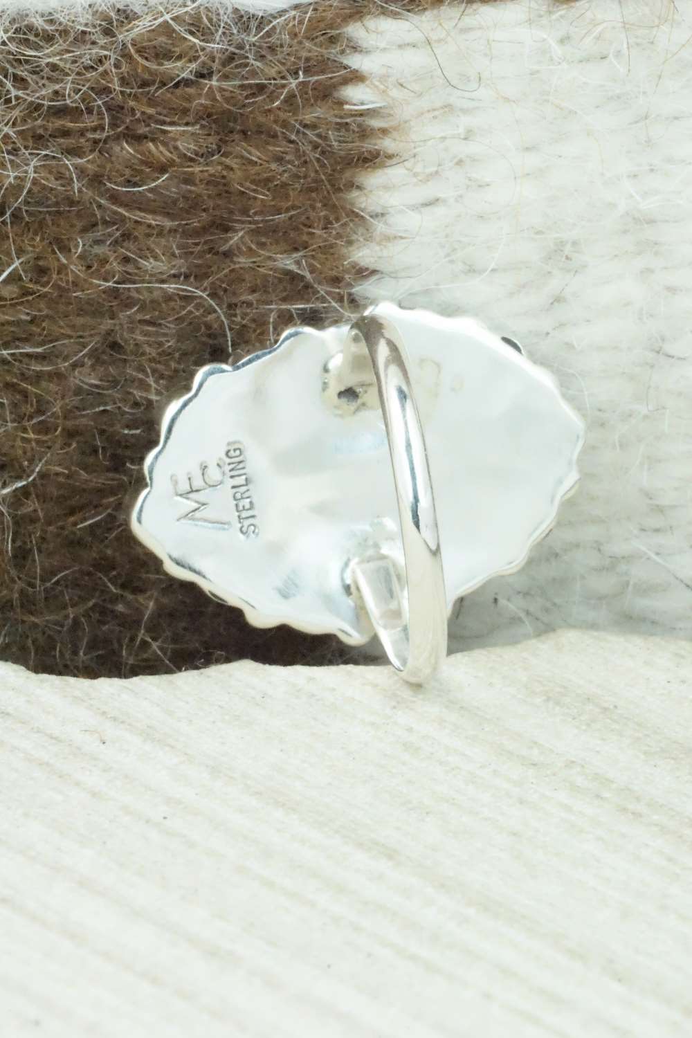 Turquoise & Sterling Silver Ring - Mary Chavez - Size 8
