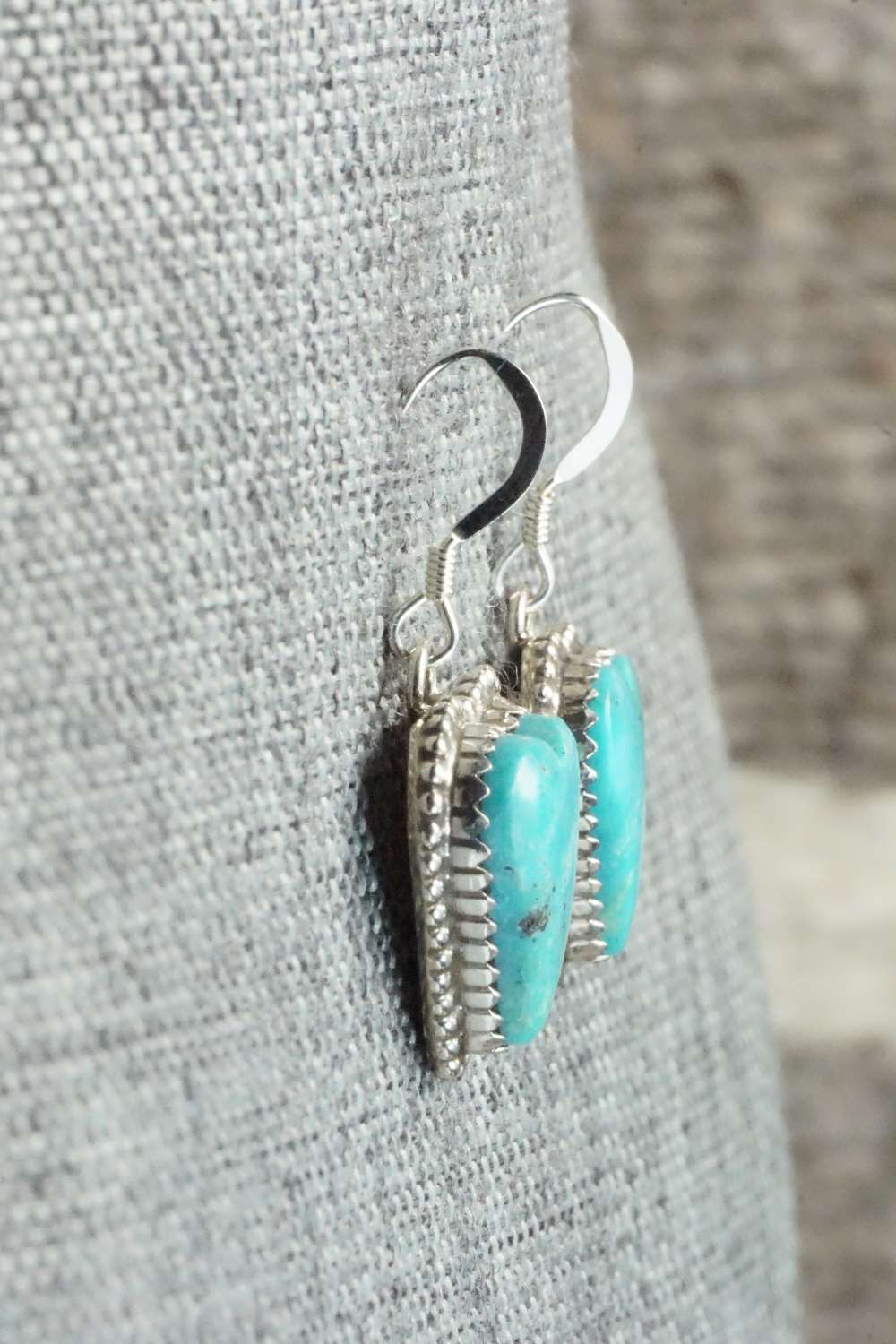 Turquoise & Sterling Silver Earrings - Daniel Benally