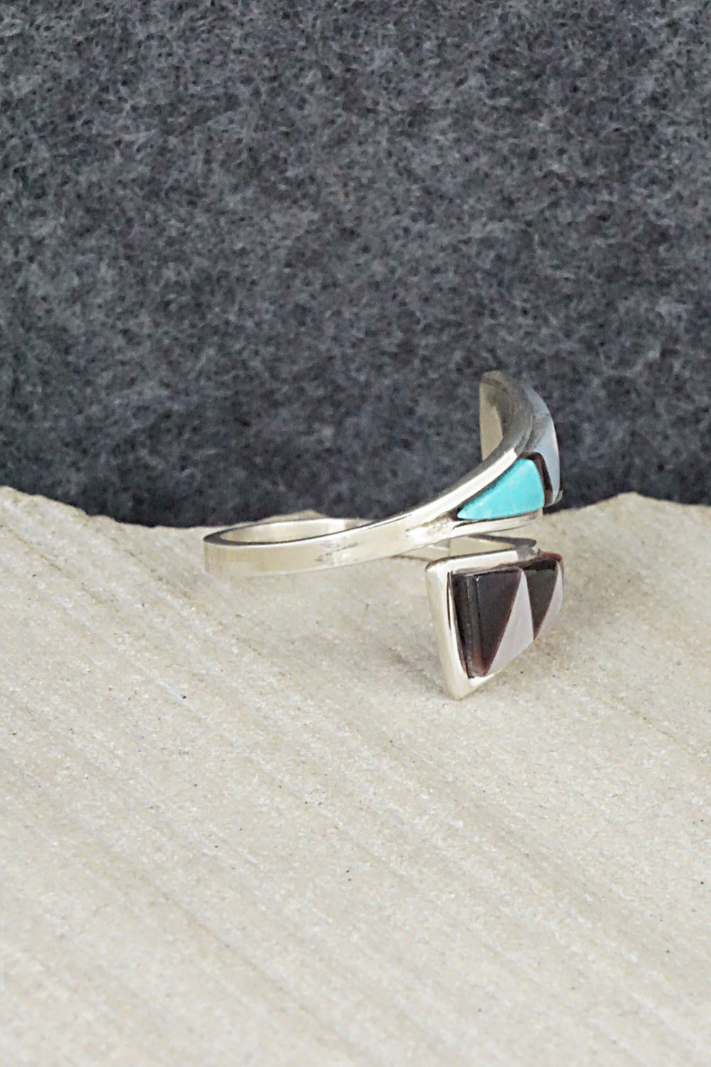 Multi Stone & Sterling Silver Ring - Mya Qualo - Size 6.25