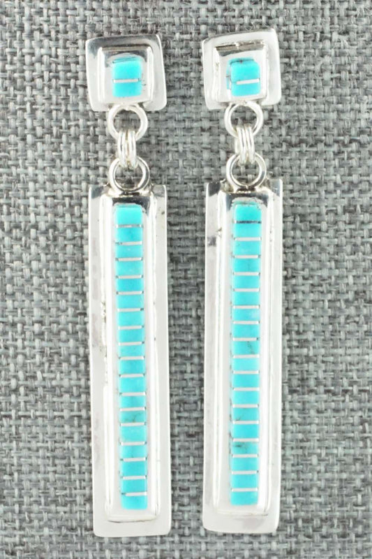 Turquoise & Sterling Silver Earrings - Janelle Shebola