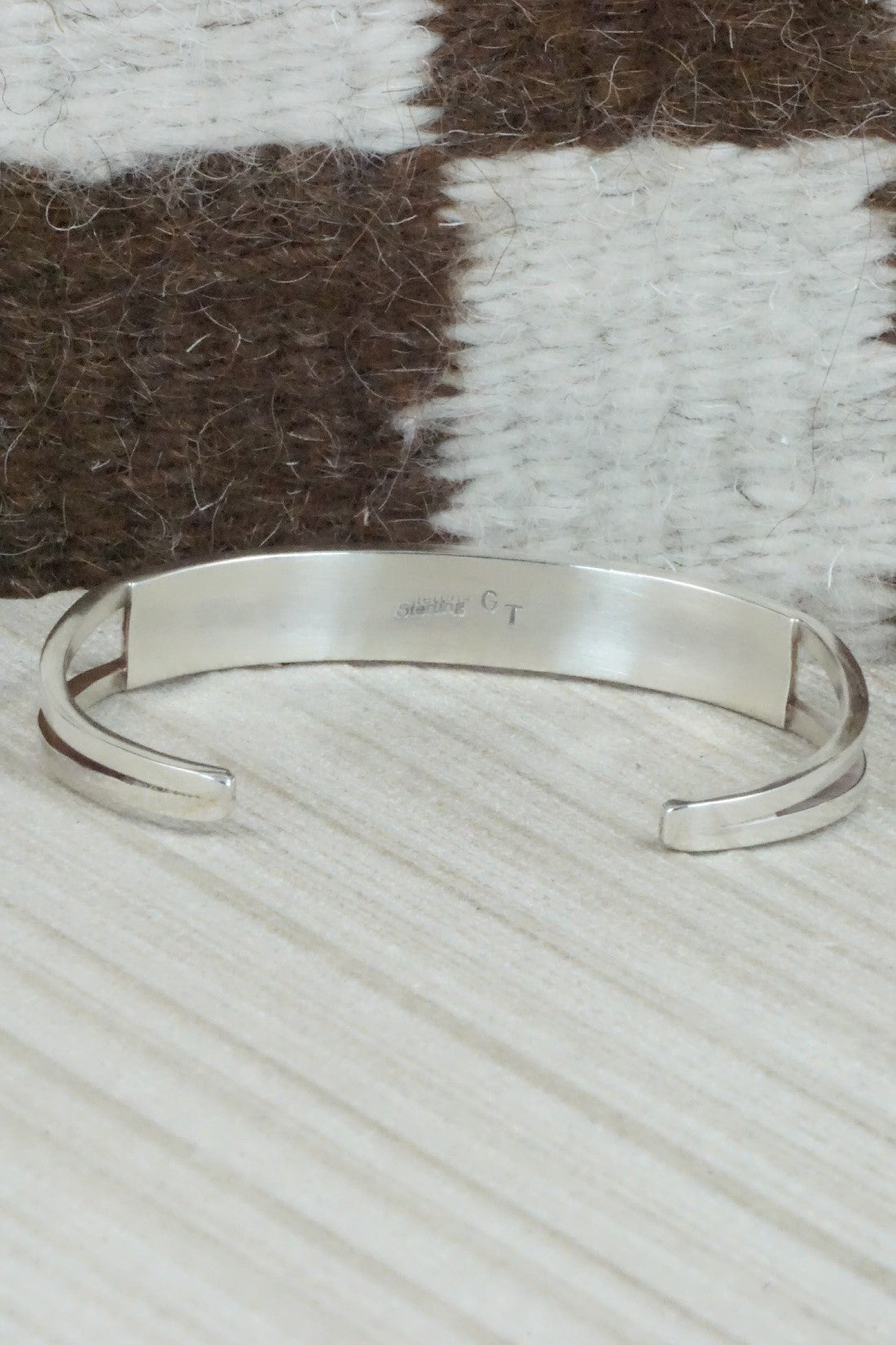 Turquoise & Sterling Silver Inlay Bracelet - Sibert Bowannie