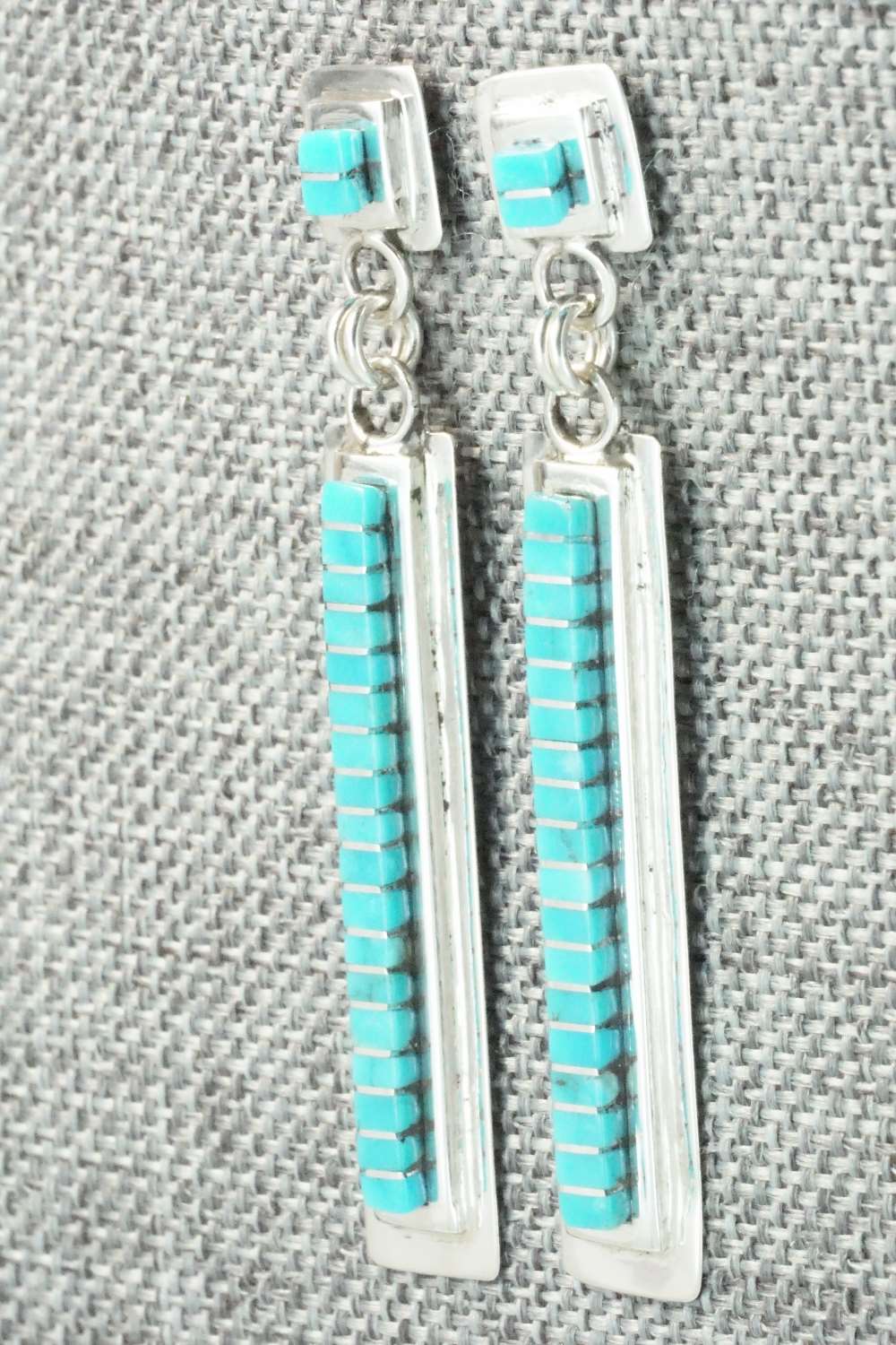 Turquoise & Sterling Silver Earrings - Janelle Shebola