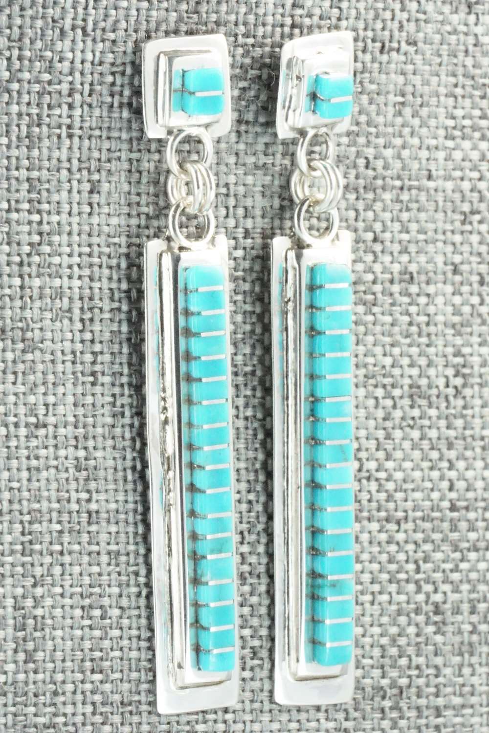 Turquoise & Sterling Silver Earrings - Janelle Shebola