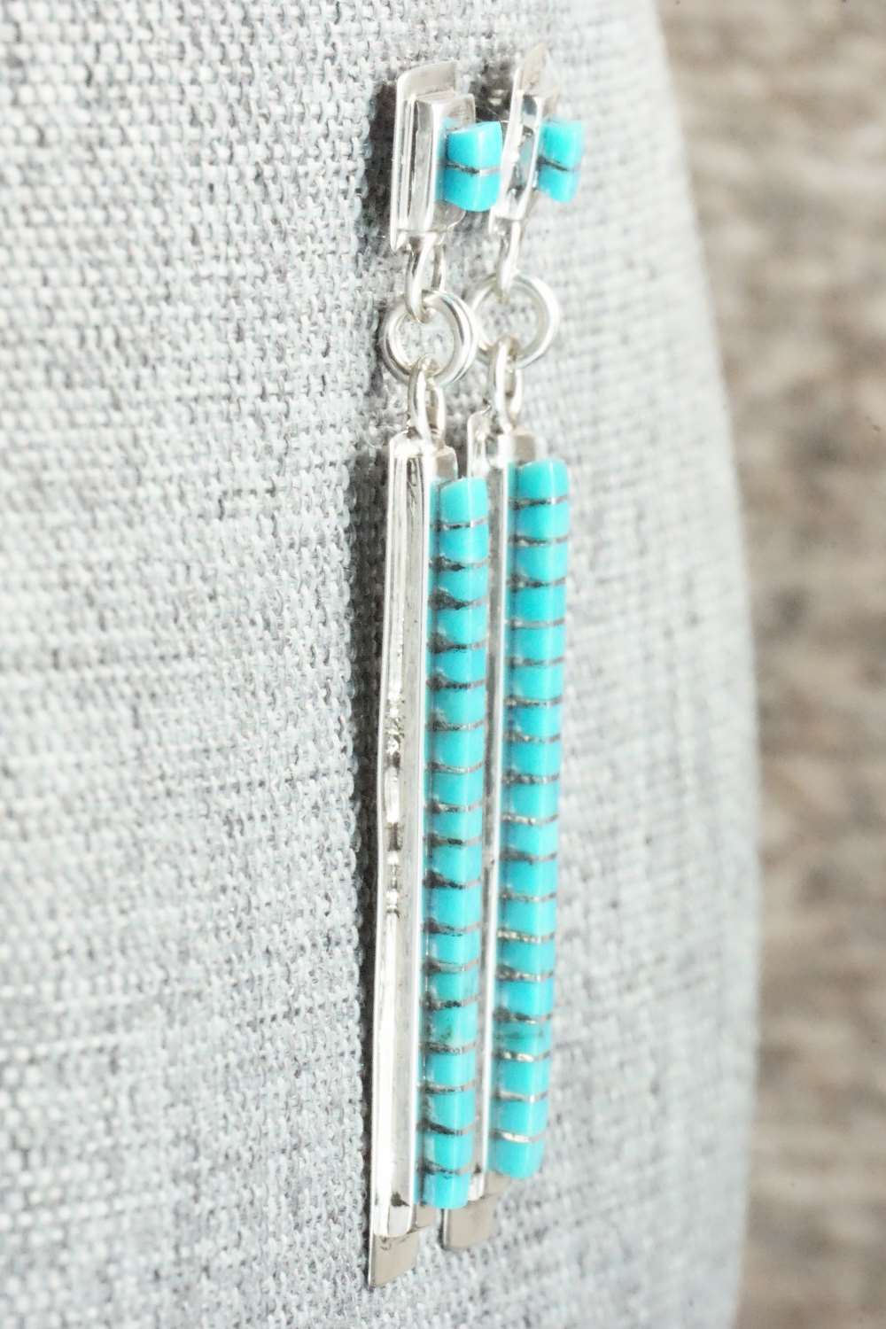 Turquoise & Sterling Silver Earrings - Janelle Shebola