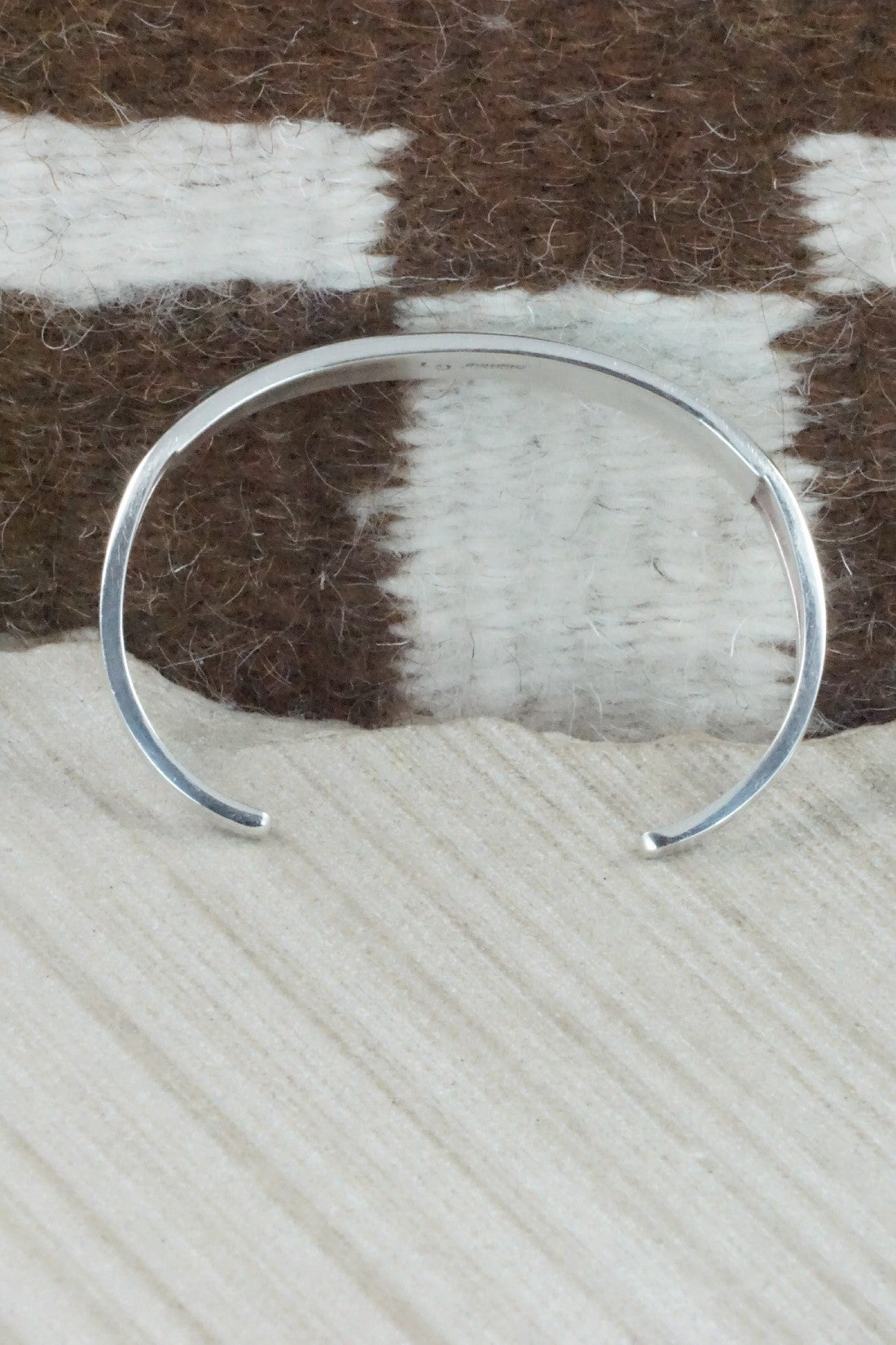 Turquoise & Sterling Silver Inlay Bracelet - Sibert Bowannie