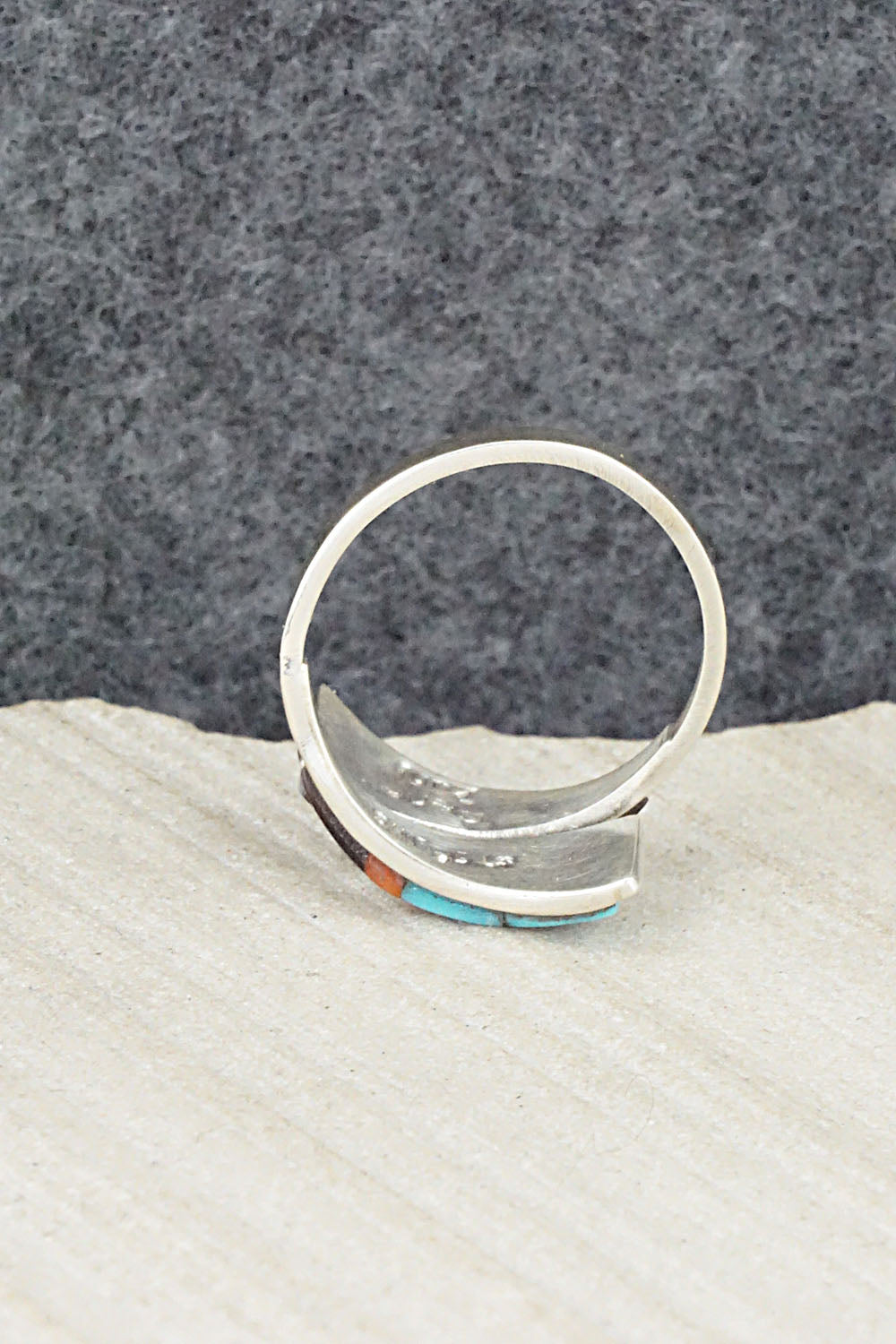 Multi Stone & Sterling Silver Ring - Mya Qualo - Size 7.5