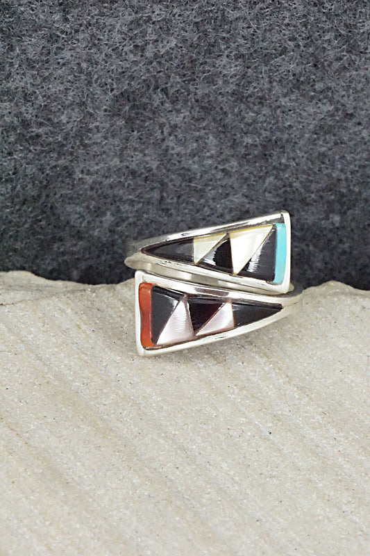 Multi Stone & Sterling Silver Ring - Mya Qualo - Size 6.25