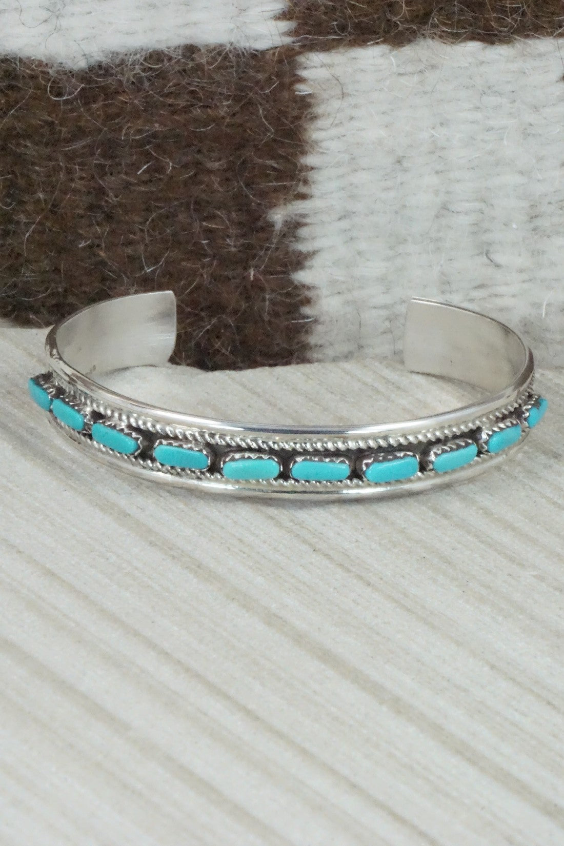 Turquoise & Sterling Silver Bracelet - Jean Paisano