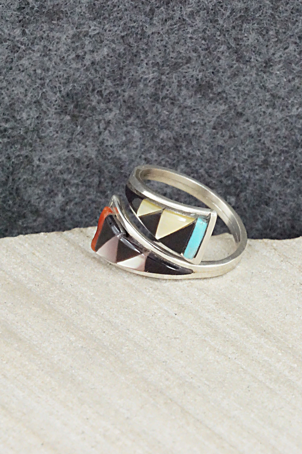 Multi Stone & Sterling Silver Ring - Mya Qualo - Size 6.25