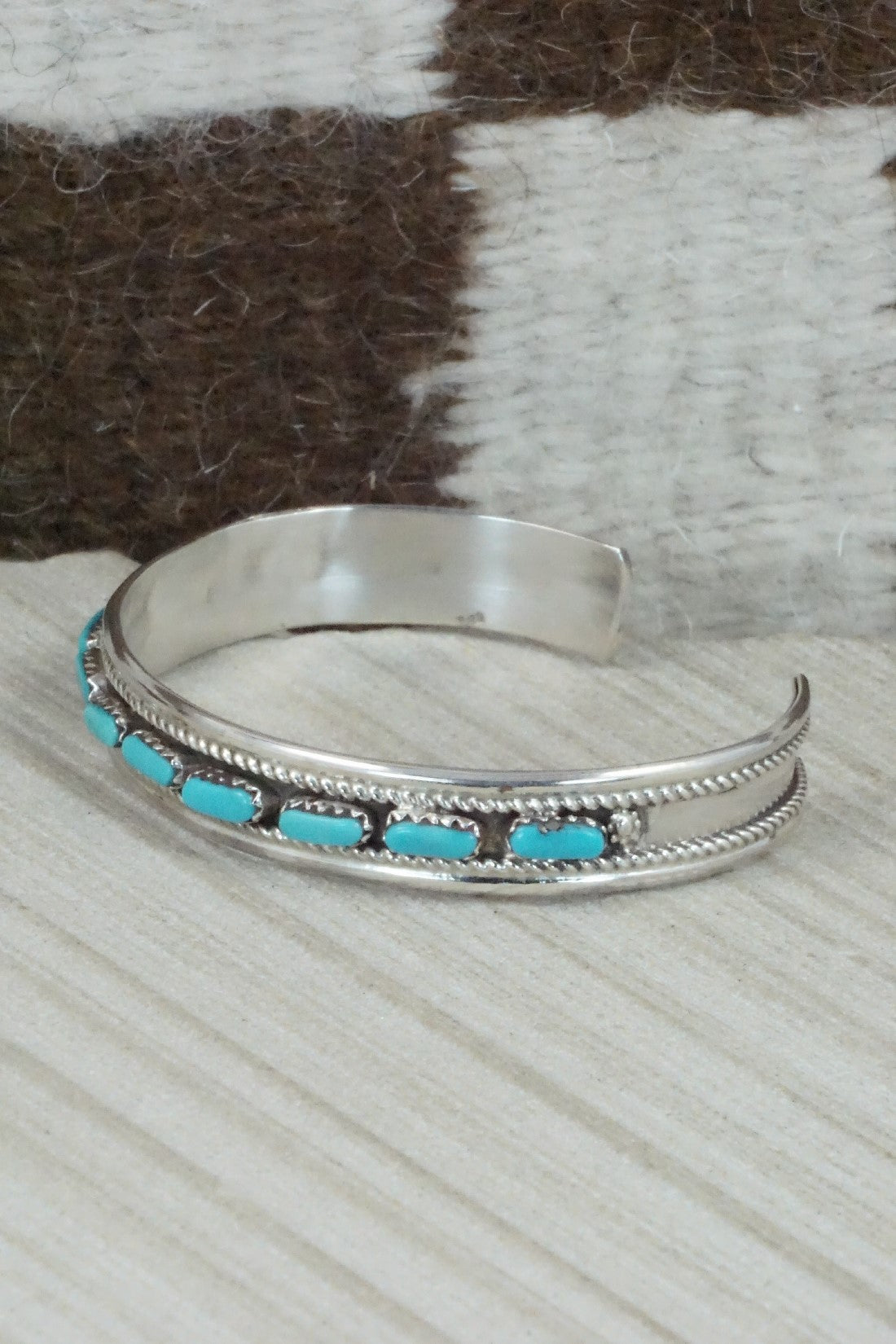 Turquoise & Sterling Silver Bracelet - Jean Paisano