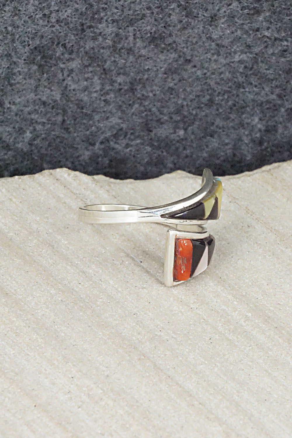 Multi Stone & Sterling Silver Ring - Mya Qualo - Size 6.25