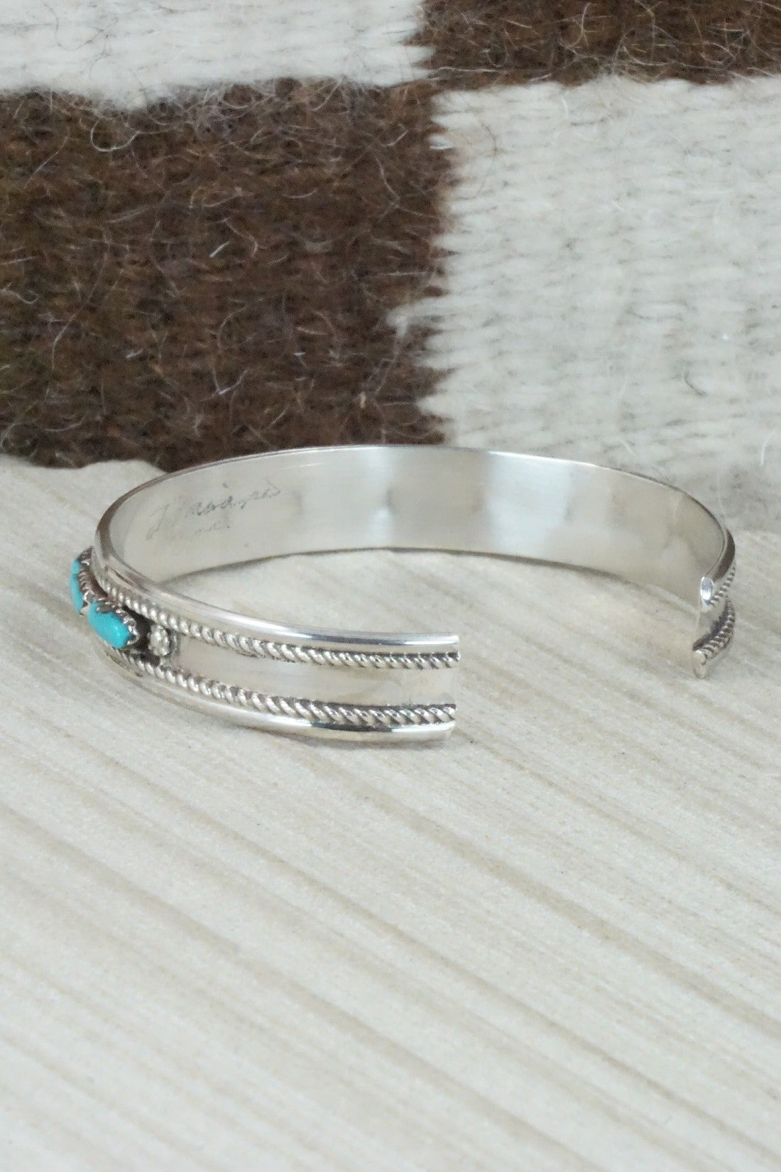 Turquoise & Sterling Silver Bracelet - Jean Paisano