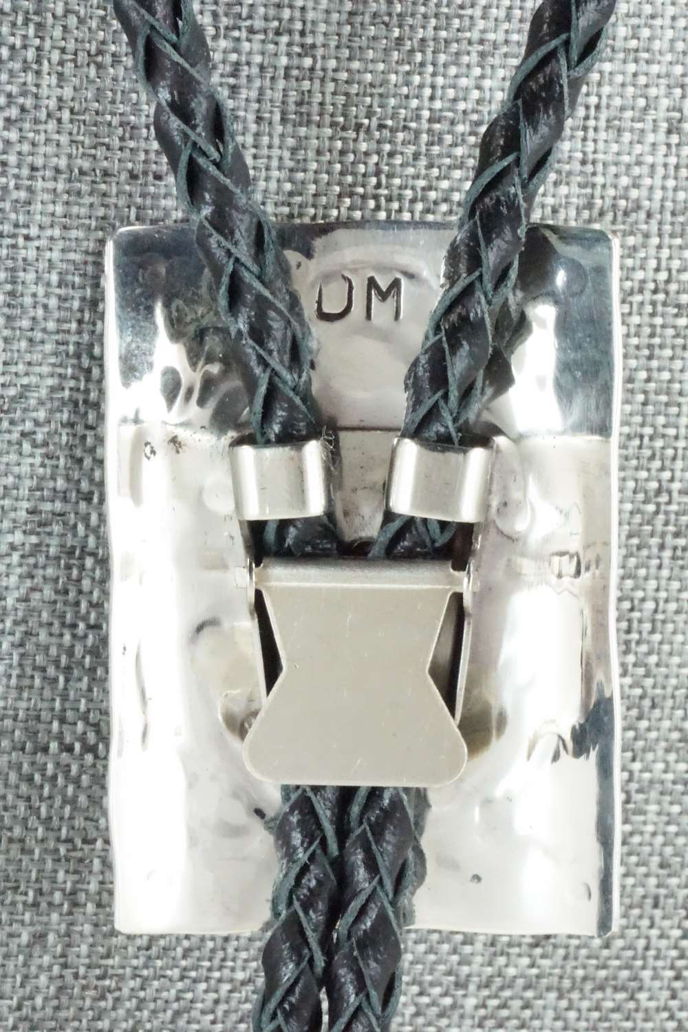 Turquoise, Coral & Sterling Silver Bolo Tie - Dale Morgan