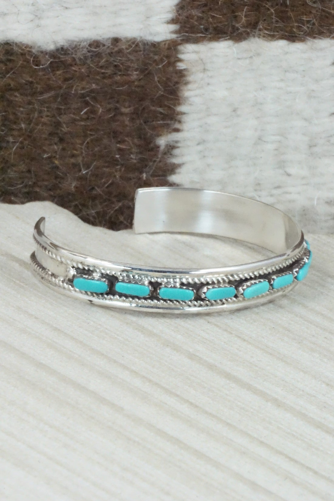 Turquoise & Sterling Silver Bracelet - Jean Paisano