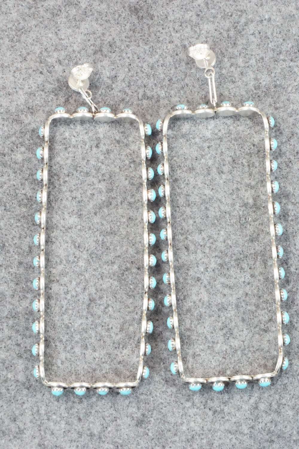 Turquoise & Sterling Silver Earrings - Iva Booqua