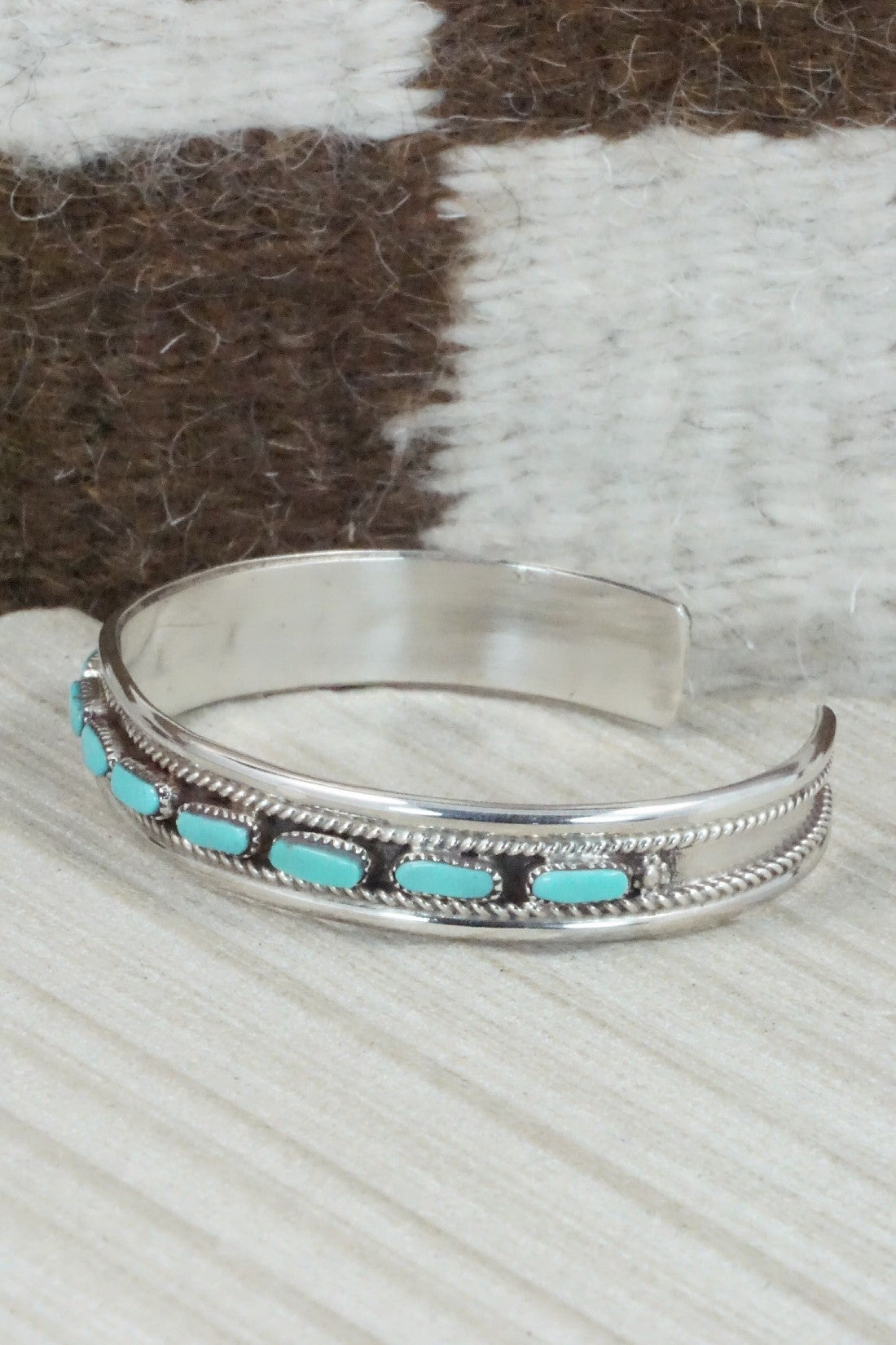 Turquoise & Sterling Silver Bracelet - Jean Paisano