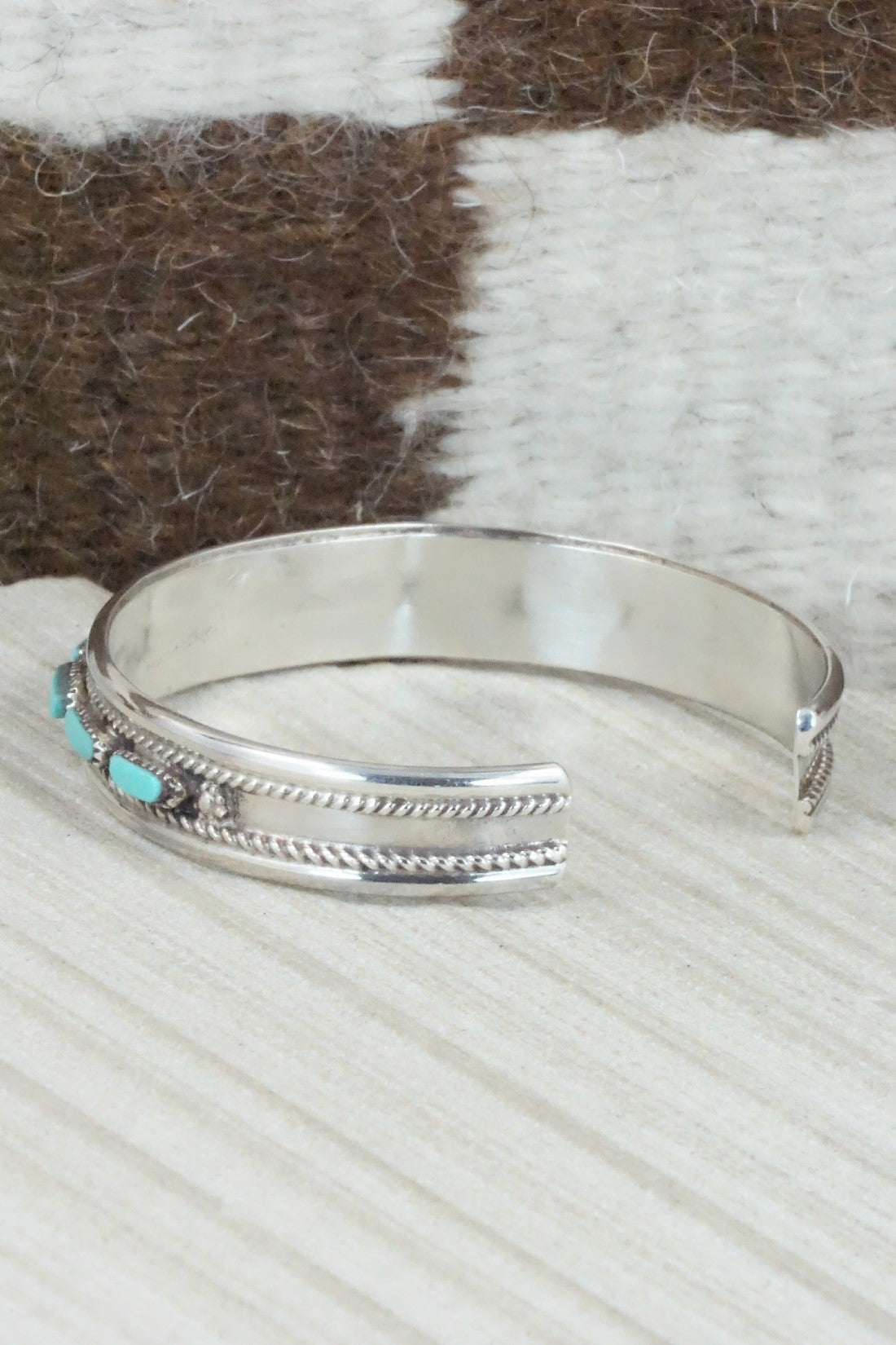 Turquoise & Sterling Silver Bracelet - Jean Paisano