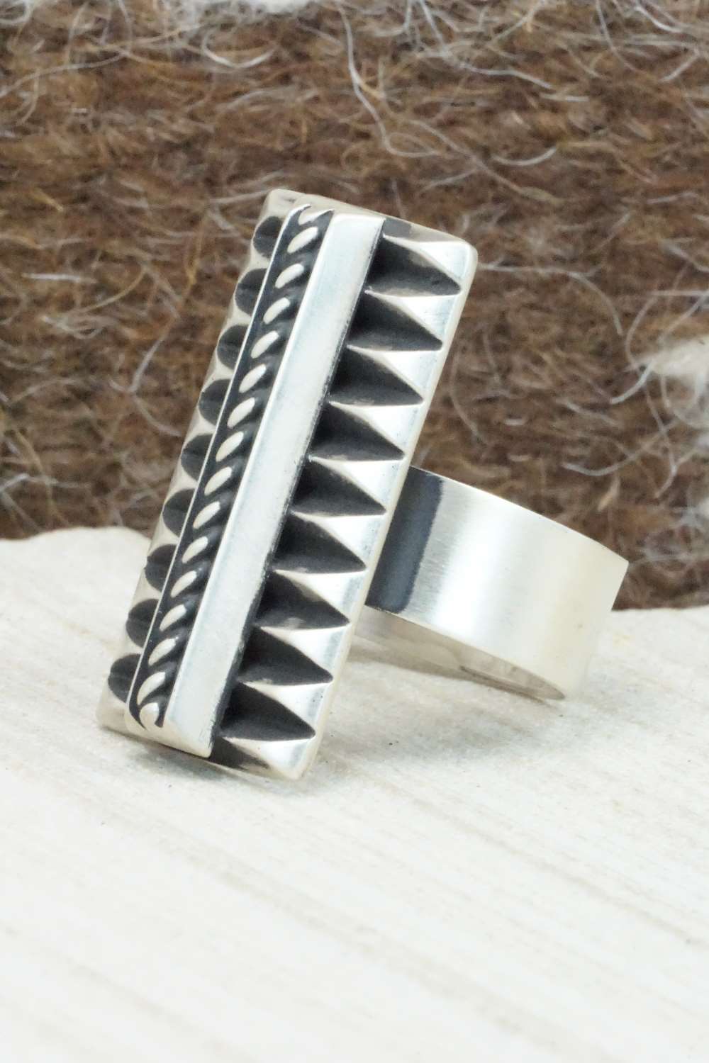 Sterling Silver Ring - Leander Tahe - Size 7.5