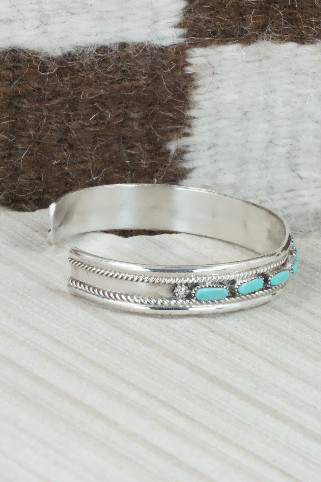Turquoise & Sterling Silver Bracelet - Jean Paisano