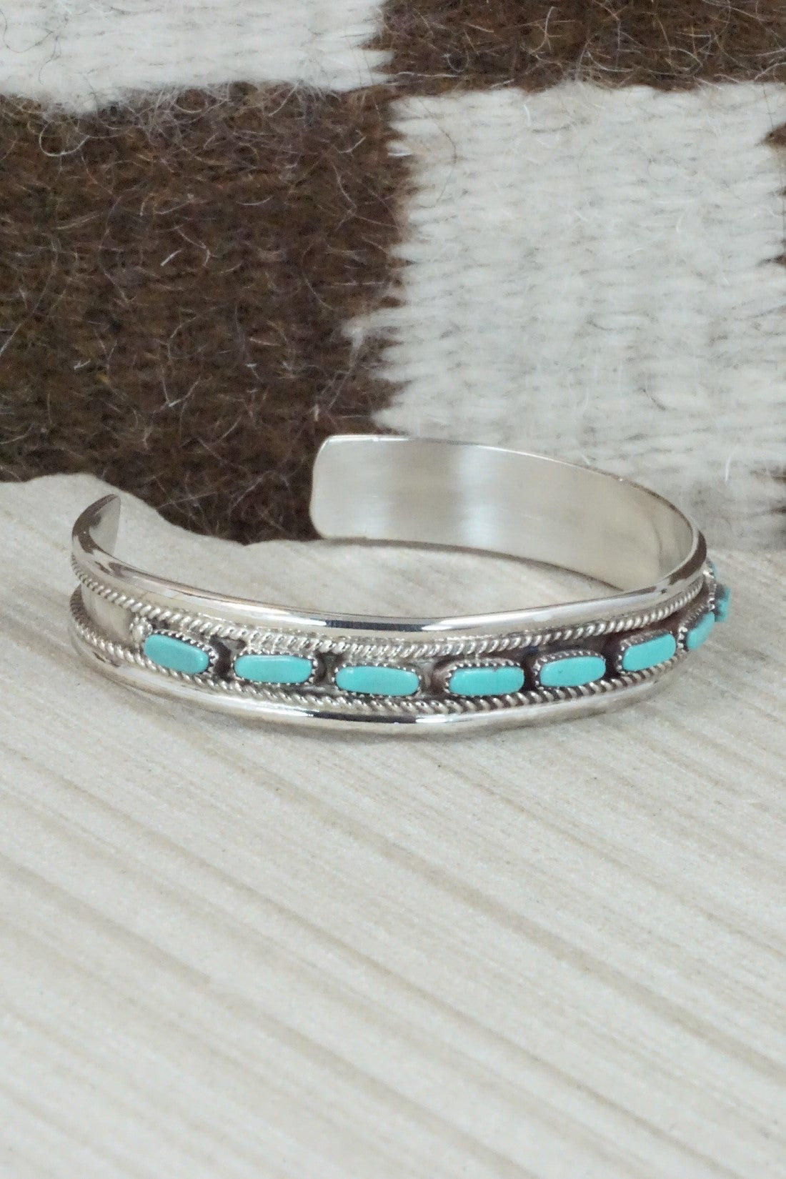 Turquoise & Sterling Silver Bracelet - Jean Paisano