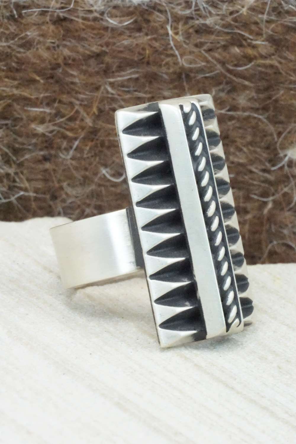 Sterling Silver Ring - Leander Tahe - Size 7.5