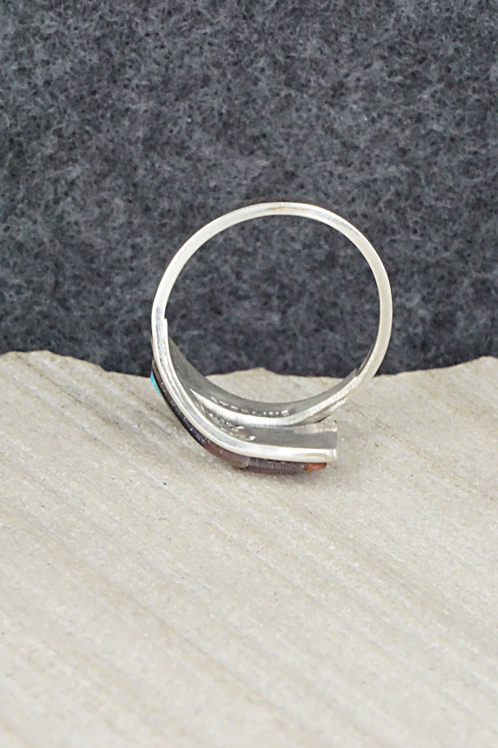 Multi Stone & Sterling Silver Ring - Mya Qualo - Size 7