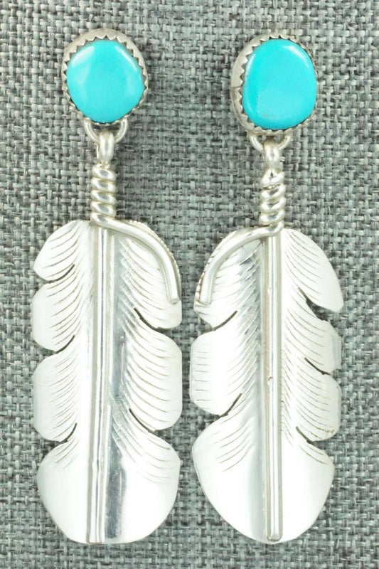 Turquoise & Sterling Silver Earrings - Aaron Davis