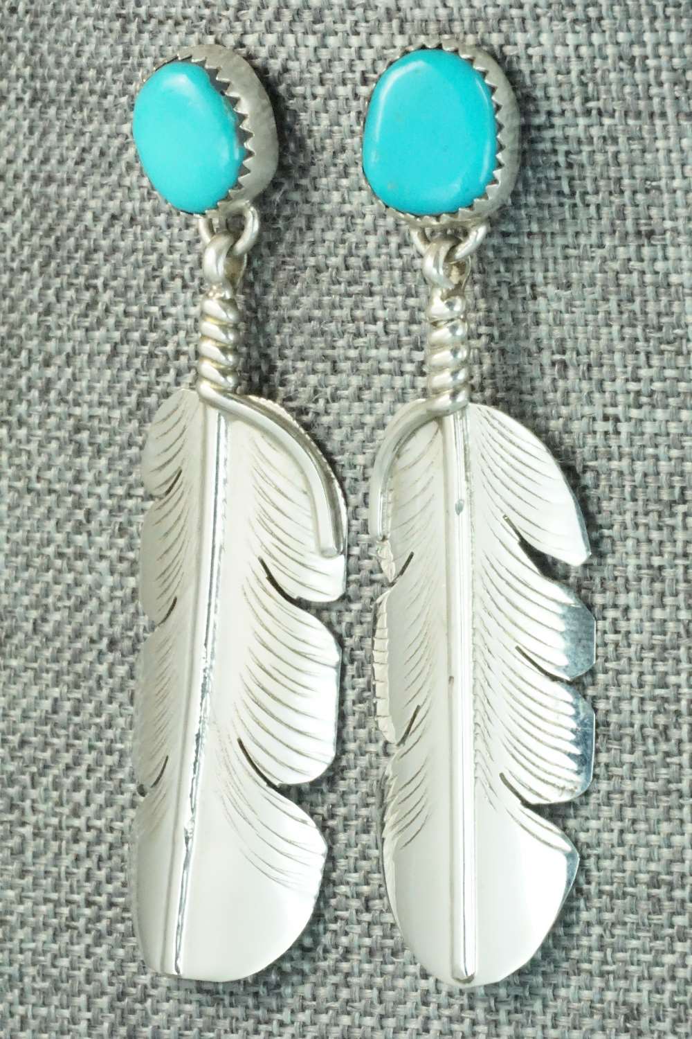 Turquoise & Sterling Silver Earrings - Aaron Davis