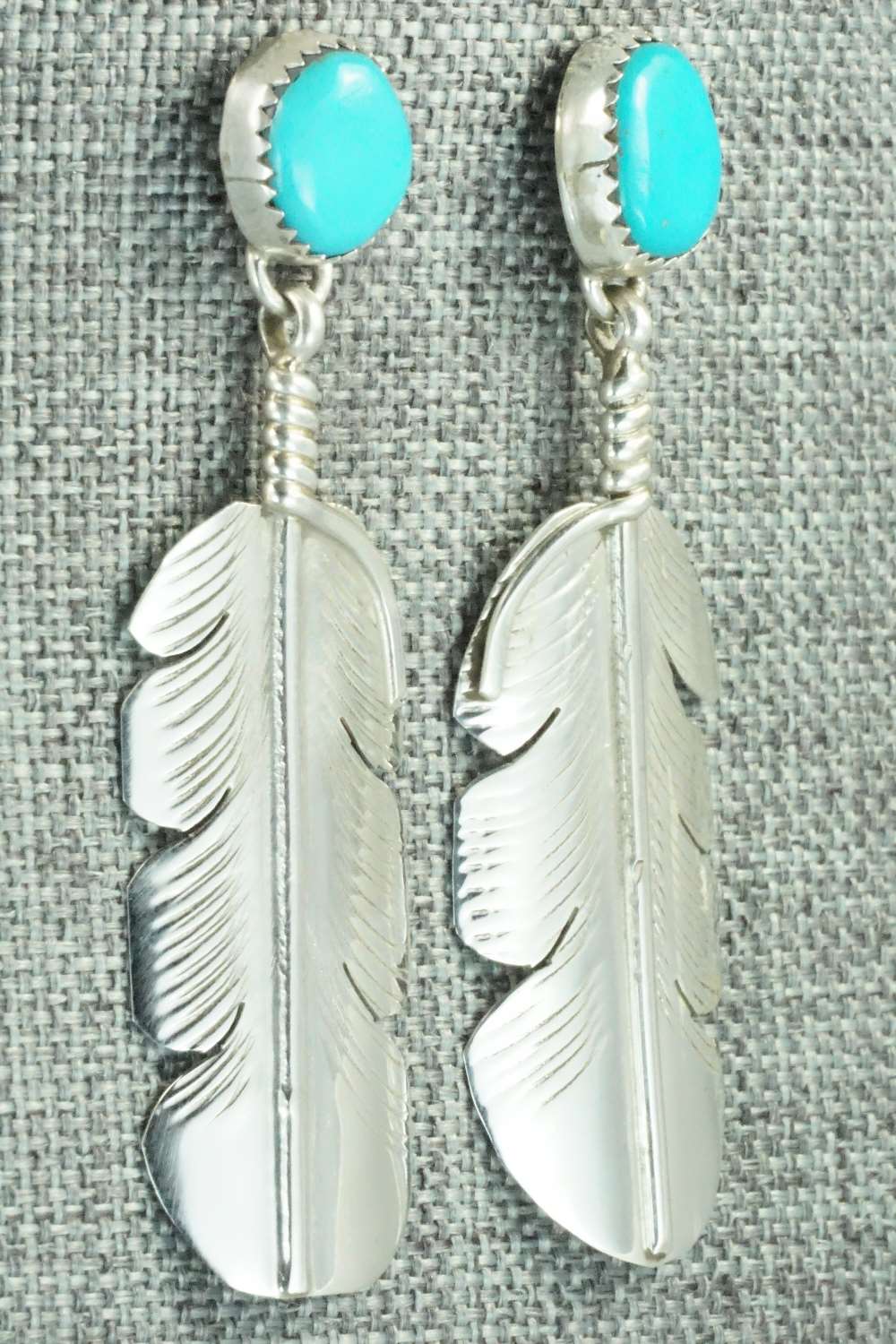 Turquoise & Sterling Silver Earrings - Aaron Davis
