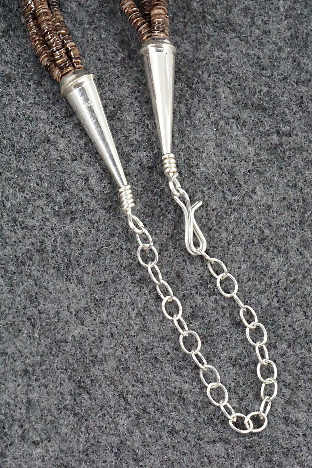 Multi Stone & Sterling Silver Necklace - Helen Tsosie