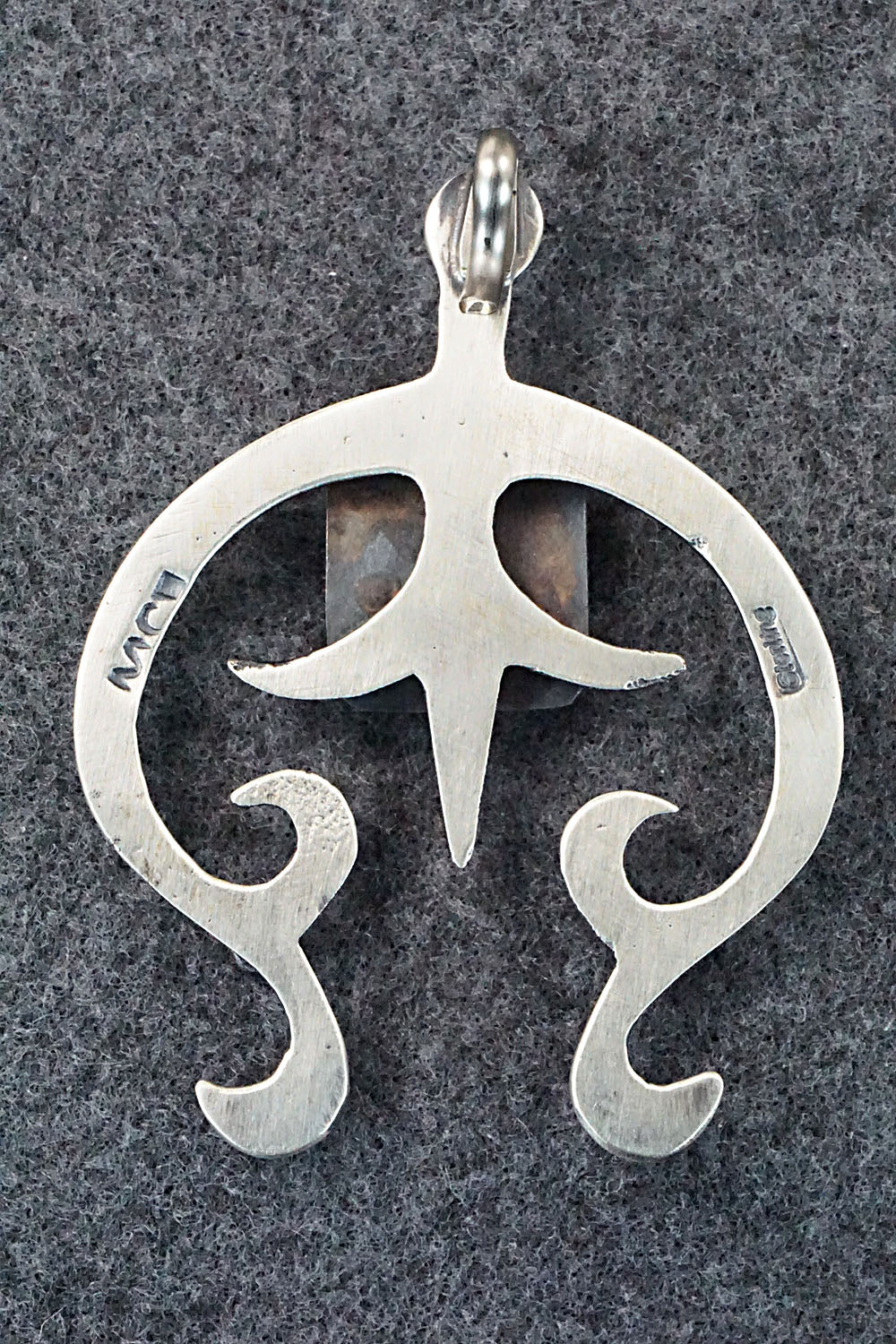 Turquoise and Sterling Silver Pendant - Martha Cayatineto