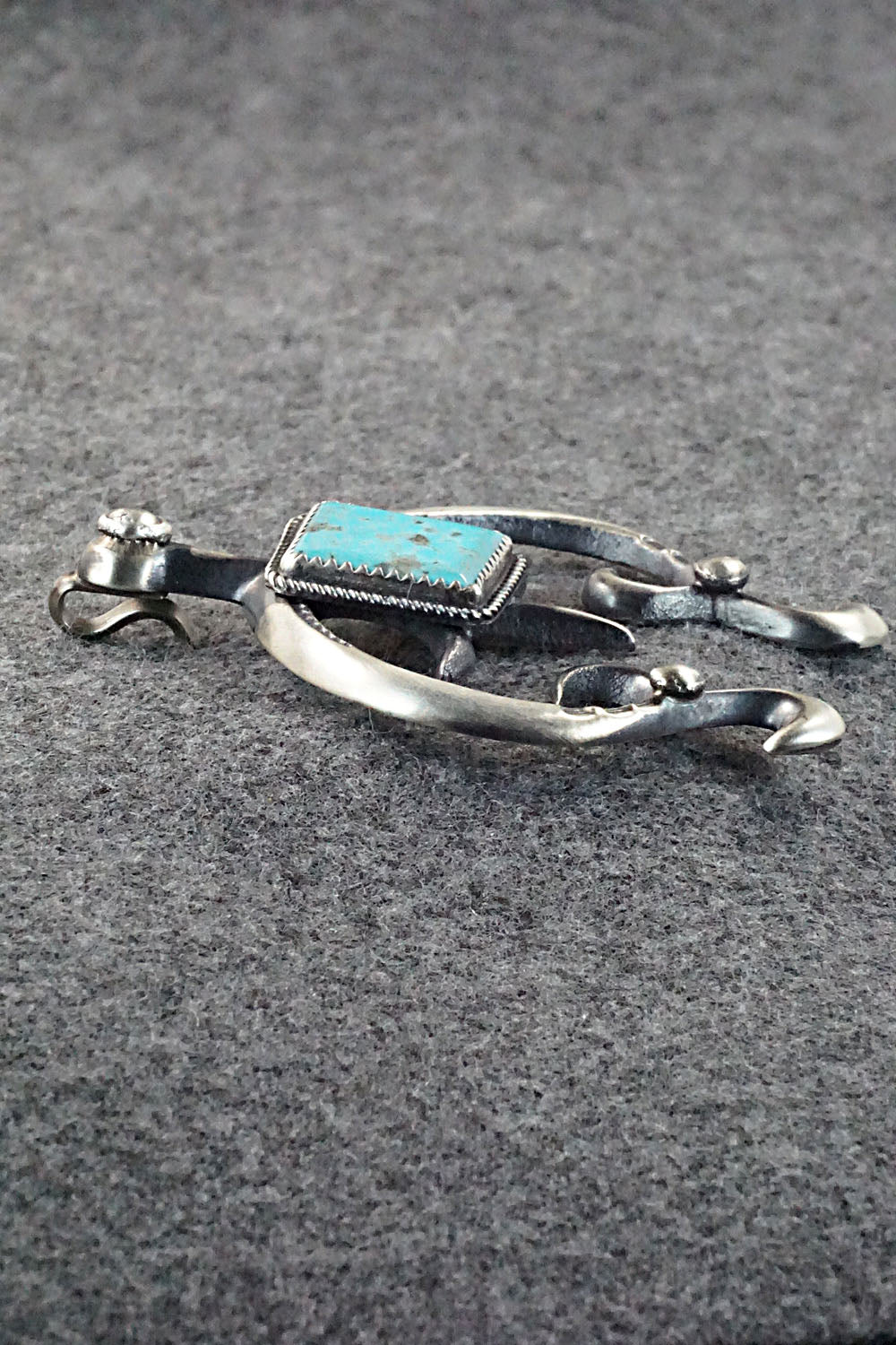 Turquoise and Sterling Silver Pendant - Martha Cayatineto