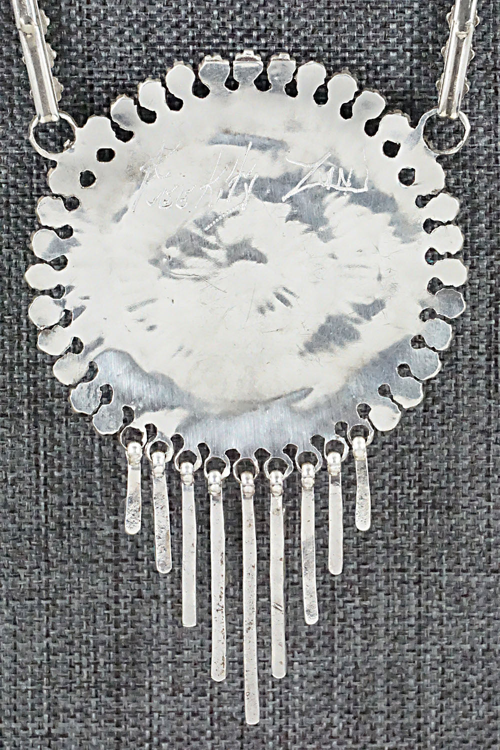 Turquoise & Sterling Silver Necklace - Keith Leekity